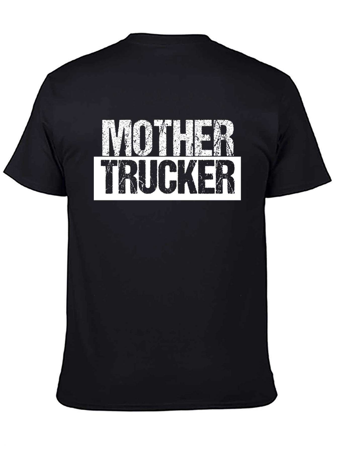 Black Mother Trucker Graphic T-Shirt - Novelty Tee view 4