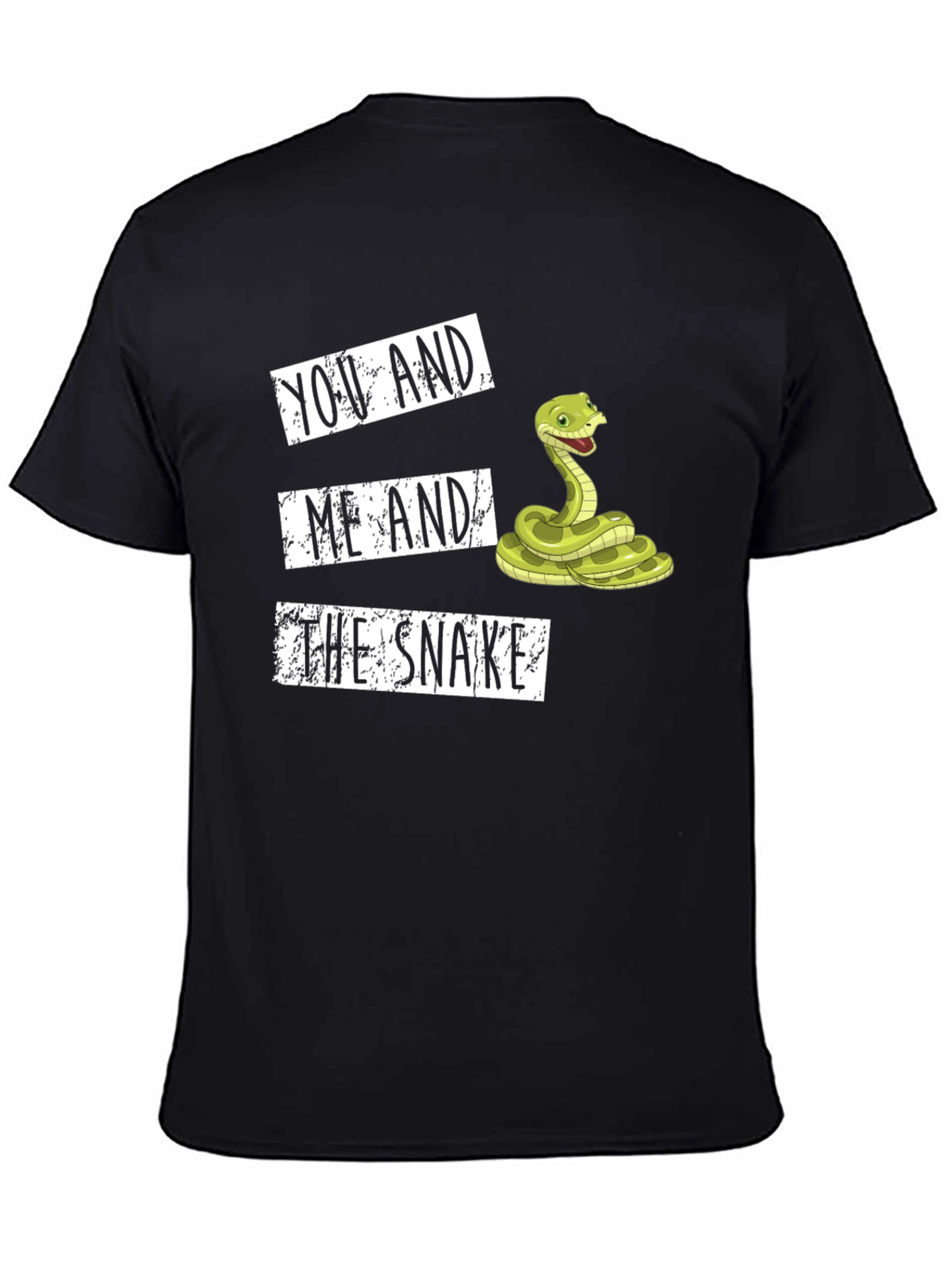 Black You and Me and the Snake Graphic Tee view 4