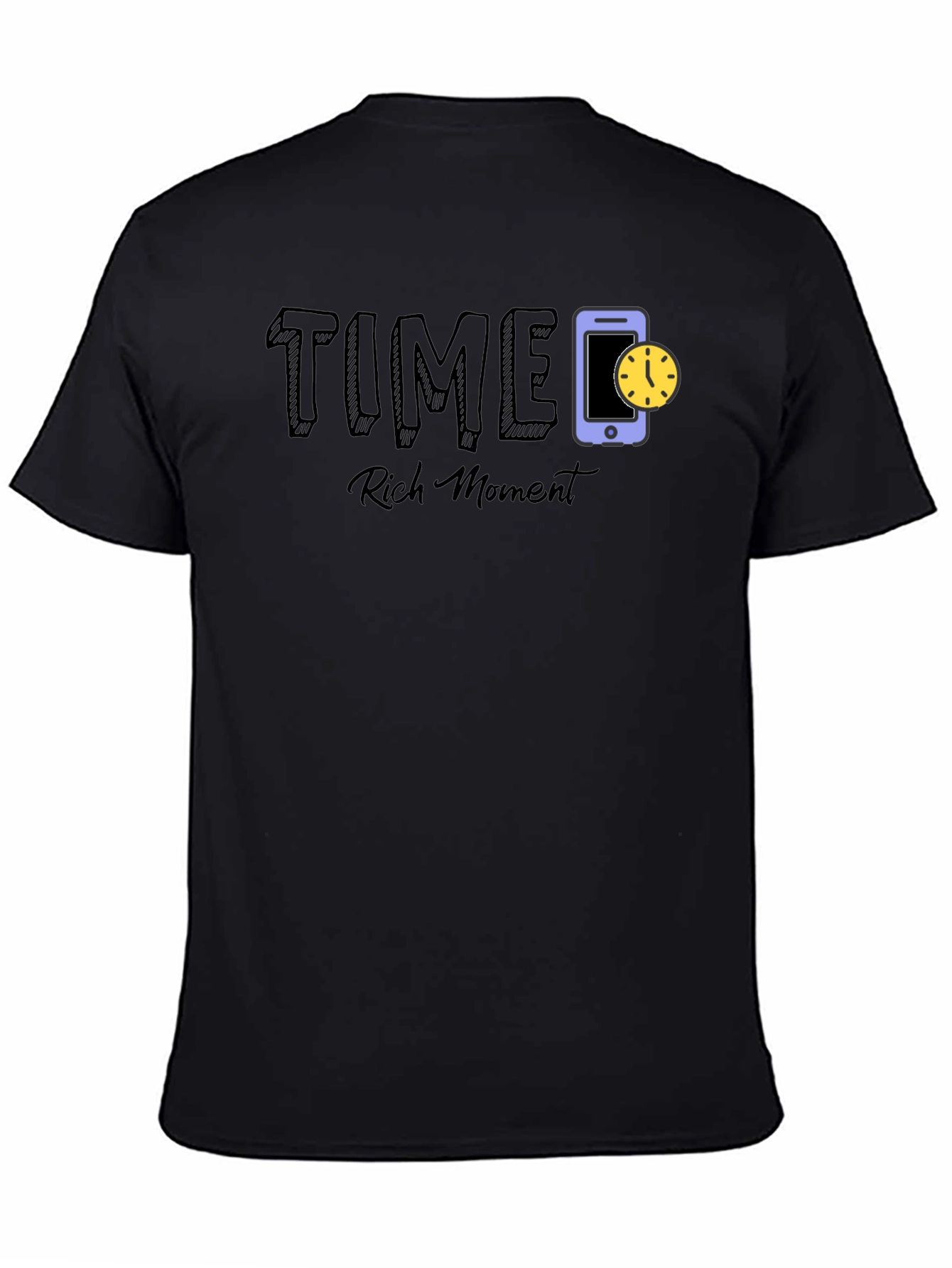Black Time Rich Moment T-Shirt view 4