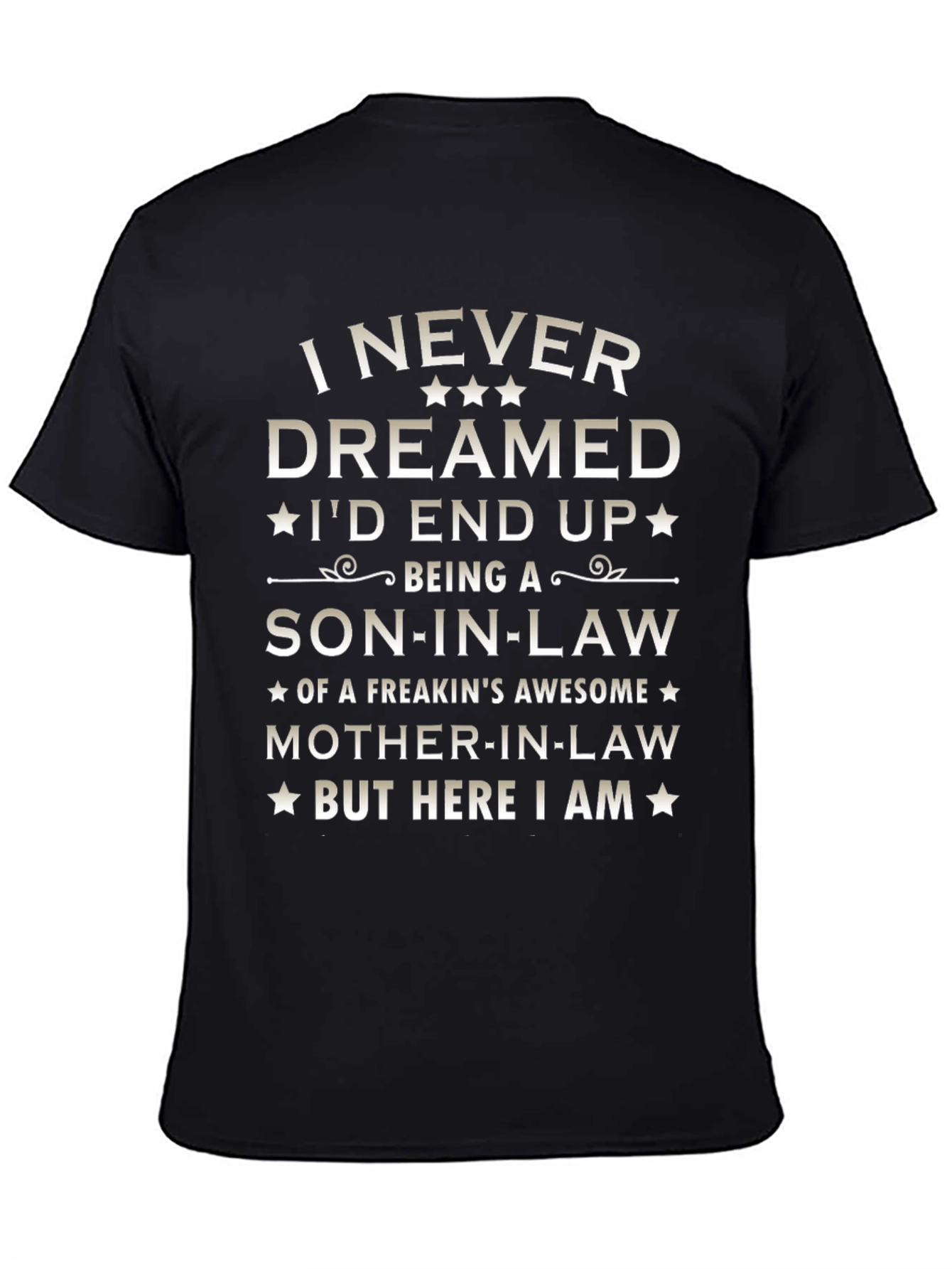 Black Son-In-Law Graphic Tee - Awesome Mother-In-Law view 4