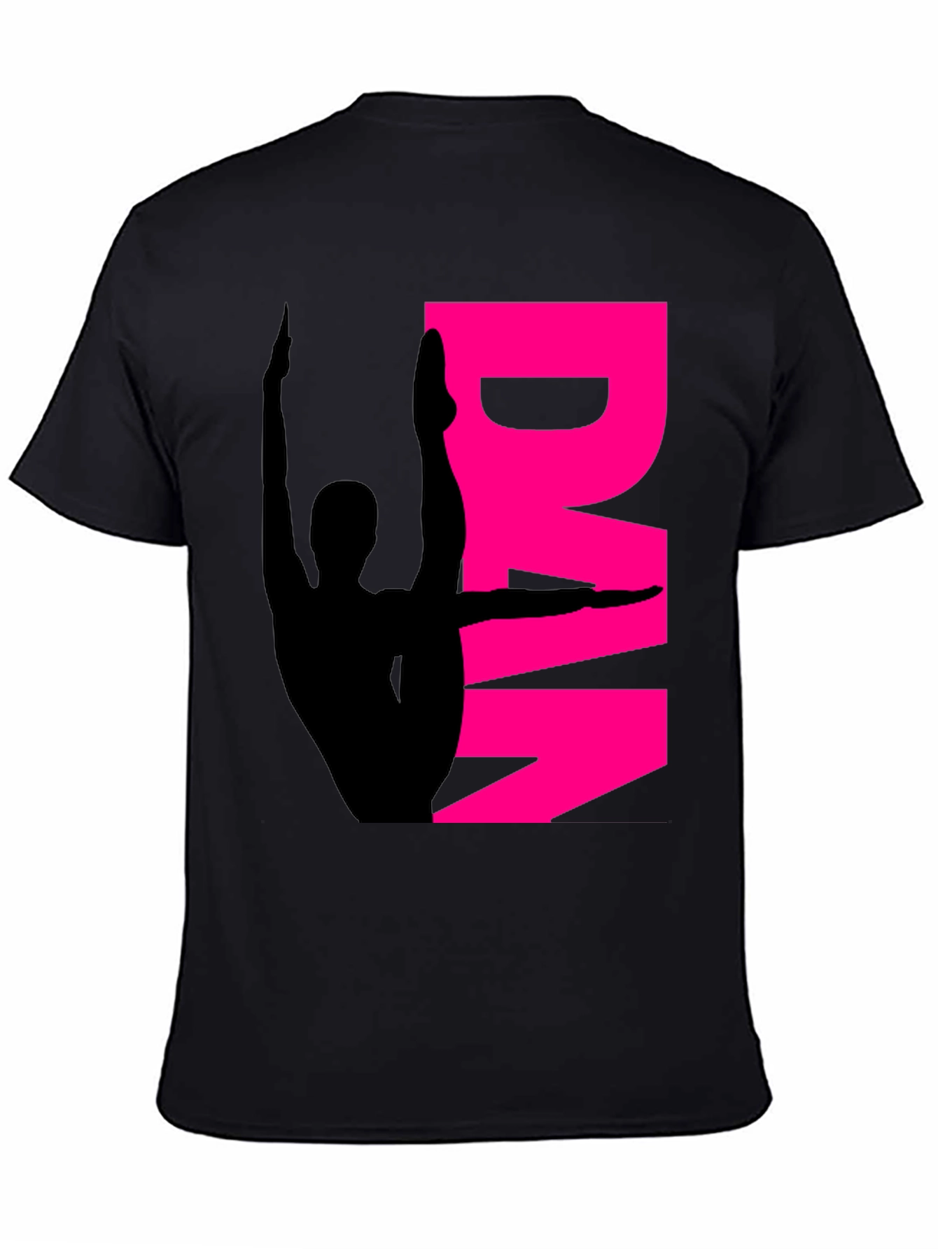 Black Dancer Silhouette Graphic Tee view 4