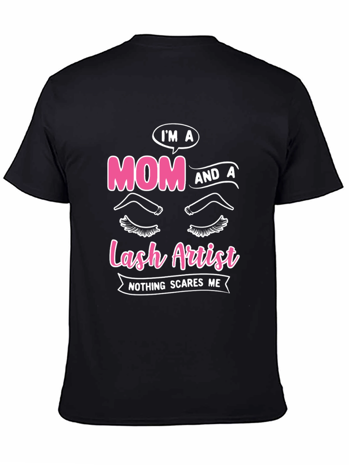 Black Mom and Lash Artist Graphic Tee view 4