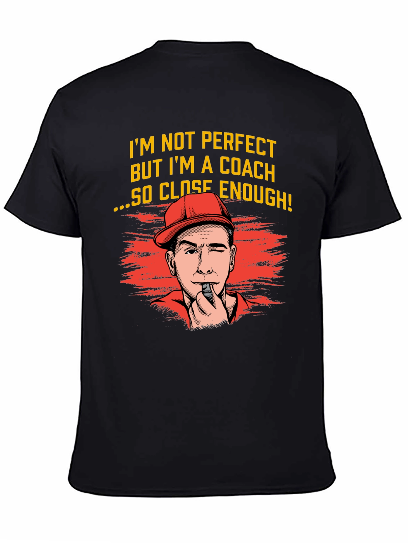 Black Coach T-Shirt - "I'm Not Perfect, But I'm a Coach" view 4