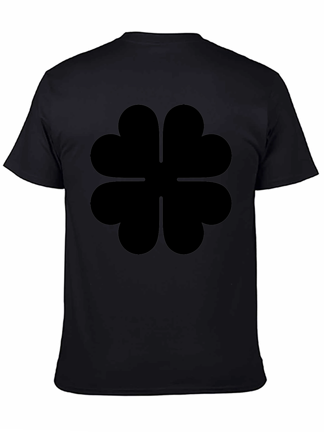 Black Black Clover T-Shirt - Four Leaf Clover view 4