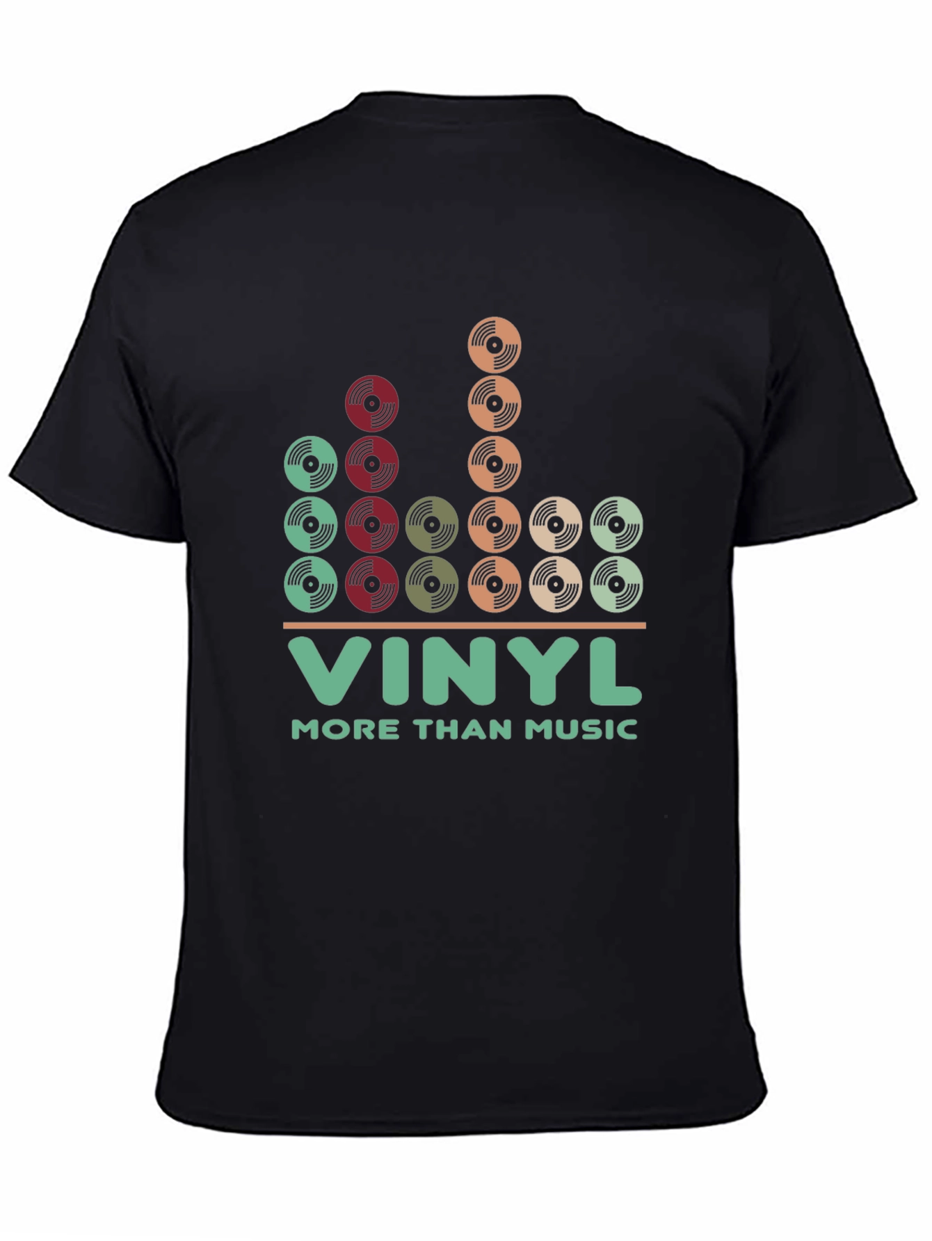 Black Vinyl More Than Music Graphic T-Shirt view 4