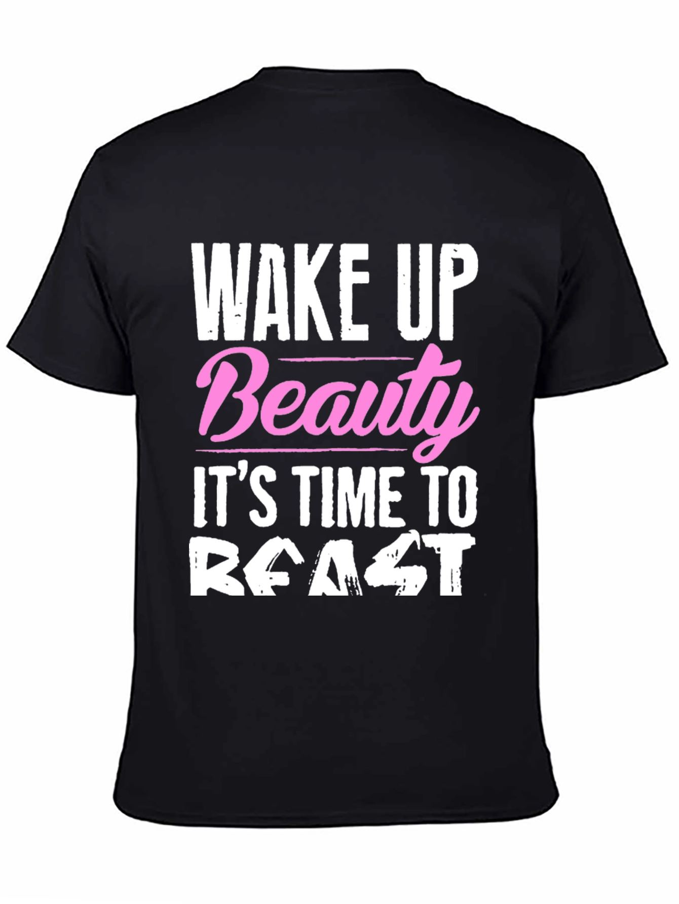 Black Wake Up Beauty, It's Time to Feast T-Shirt view 4