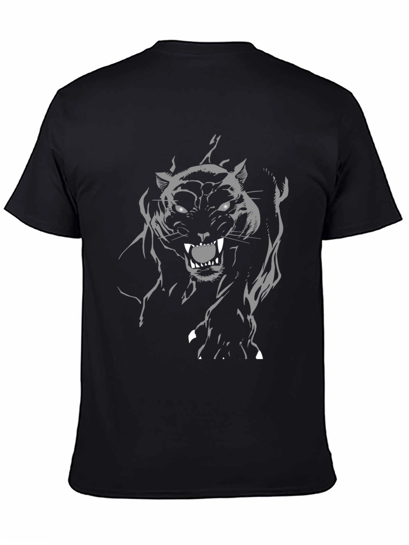 Black Black Panther Graphic Tee - Bold & Fierce Design view 4