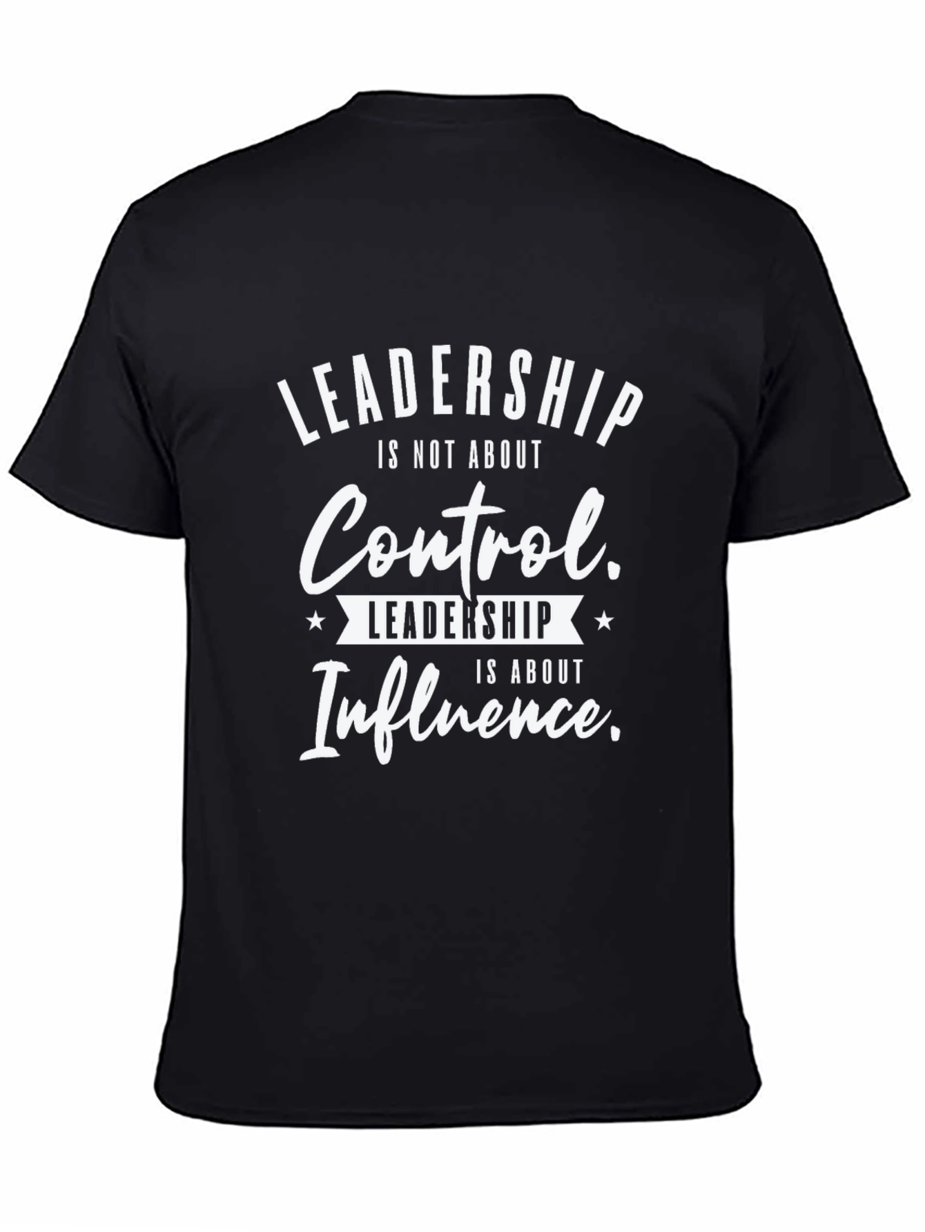 Black Leadership Influence Graphic T-Shirt view 4