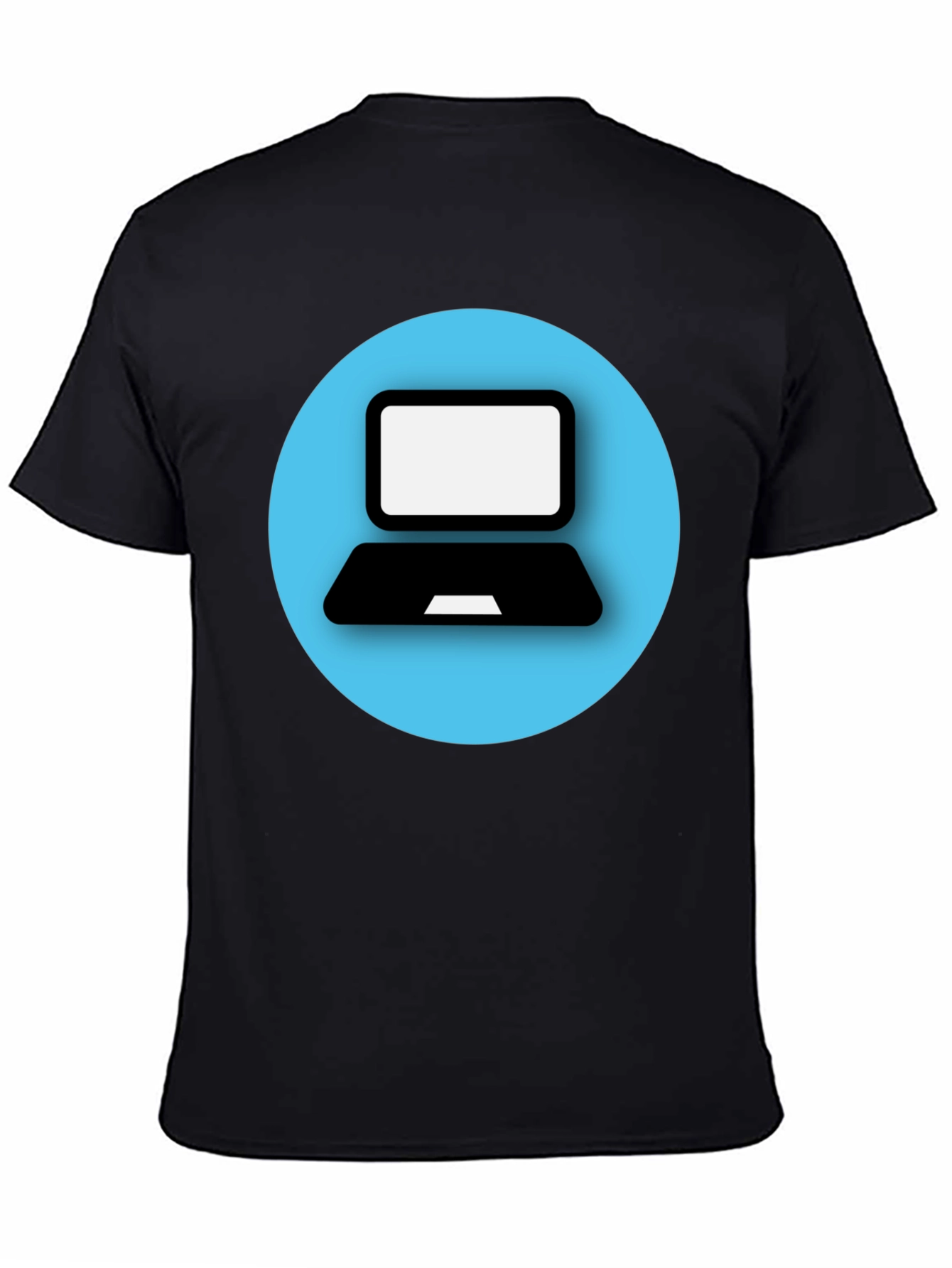 Black Laptop Graphic Tee - Tech Style T-Shirt view 4