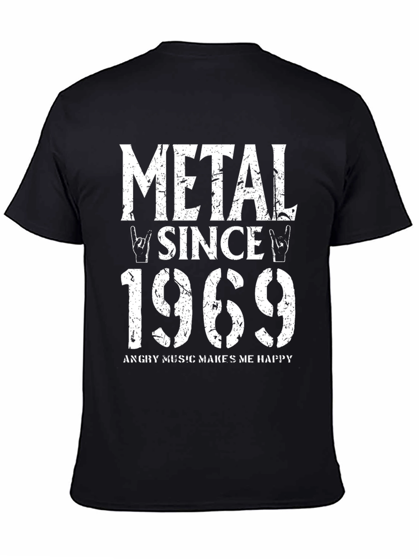 Black Metal Since 1969 Graphic Tee - Rock and Roll T-Shirt view 4
