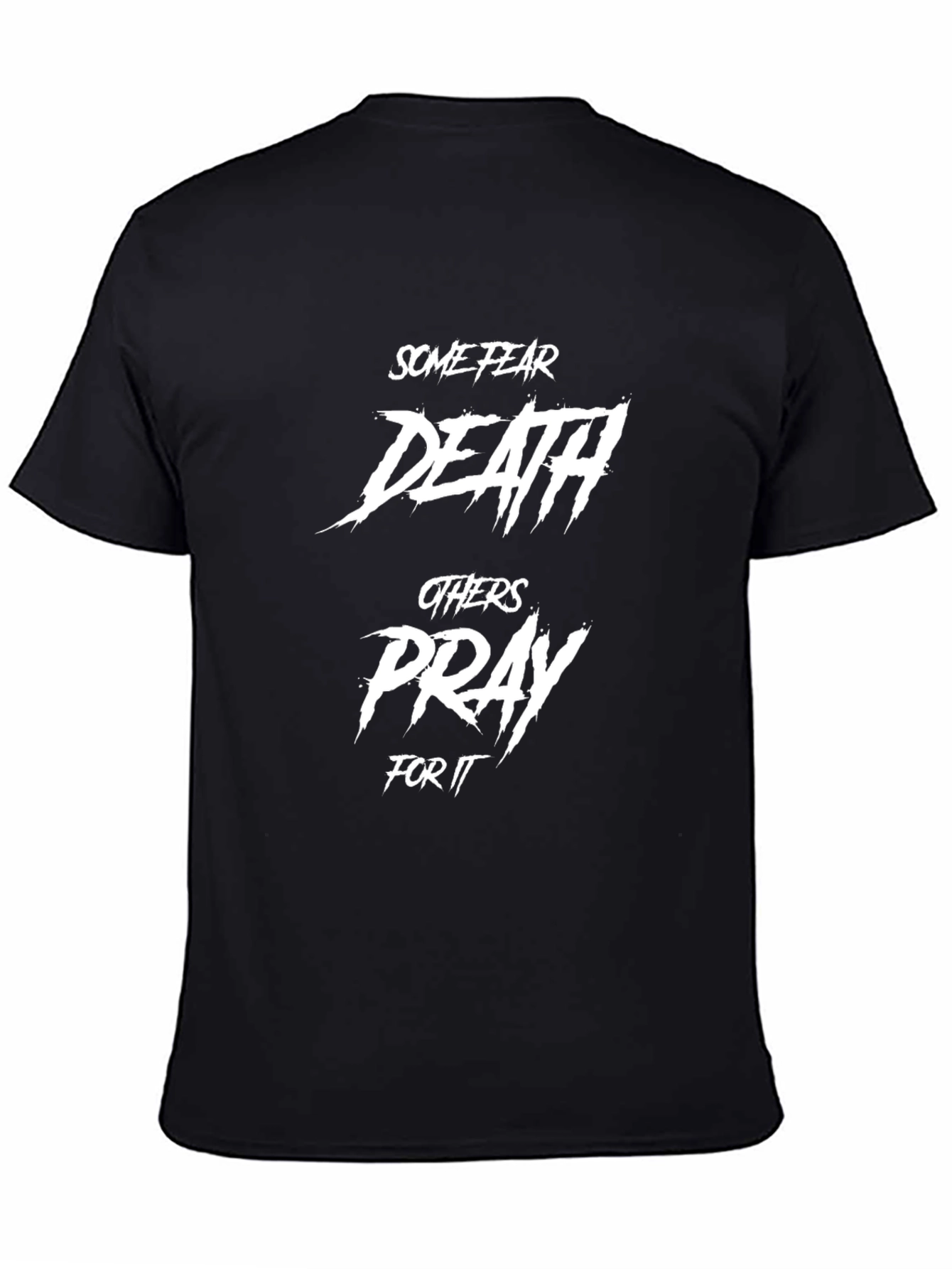 Black Some Fear Death Men's Graphic T-Shirt view 4