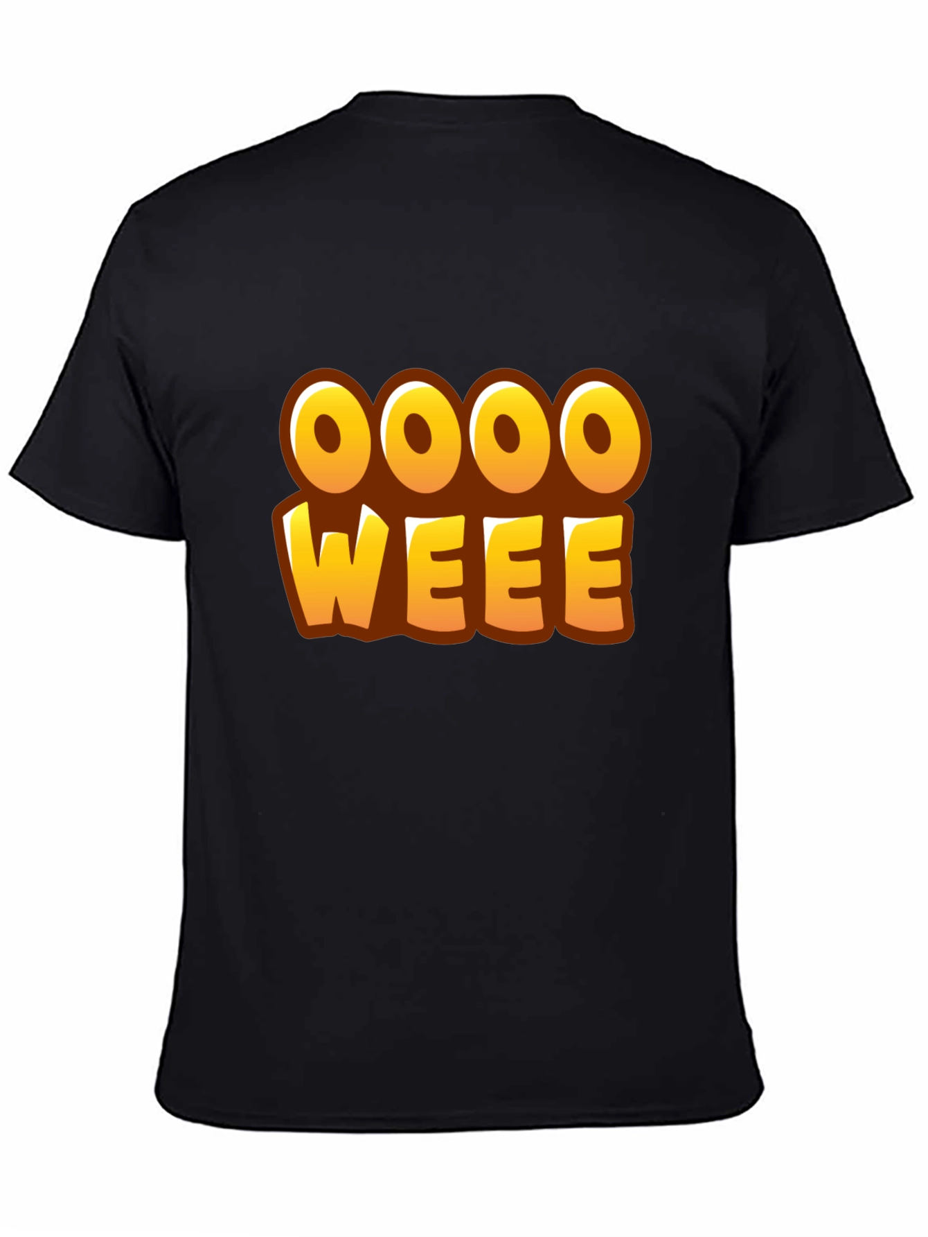 Black Oooo Weee! T-Shirt - Fun Graphic Tee view 4