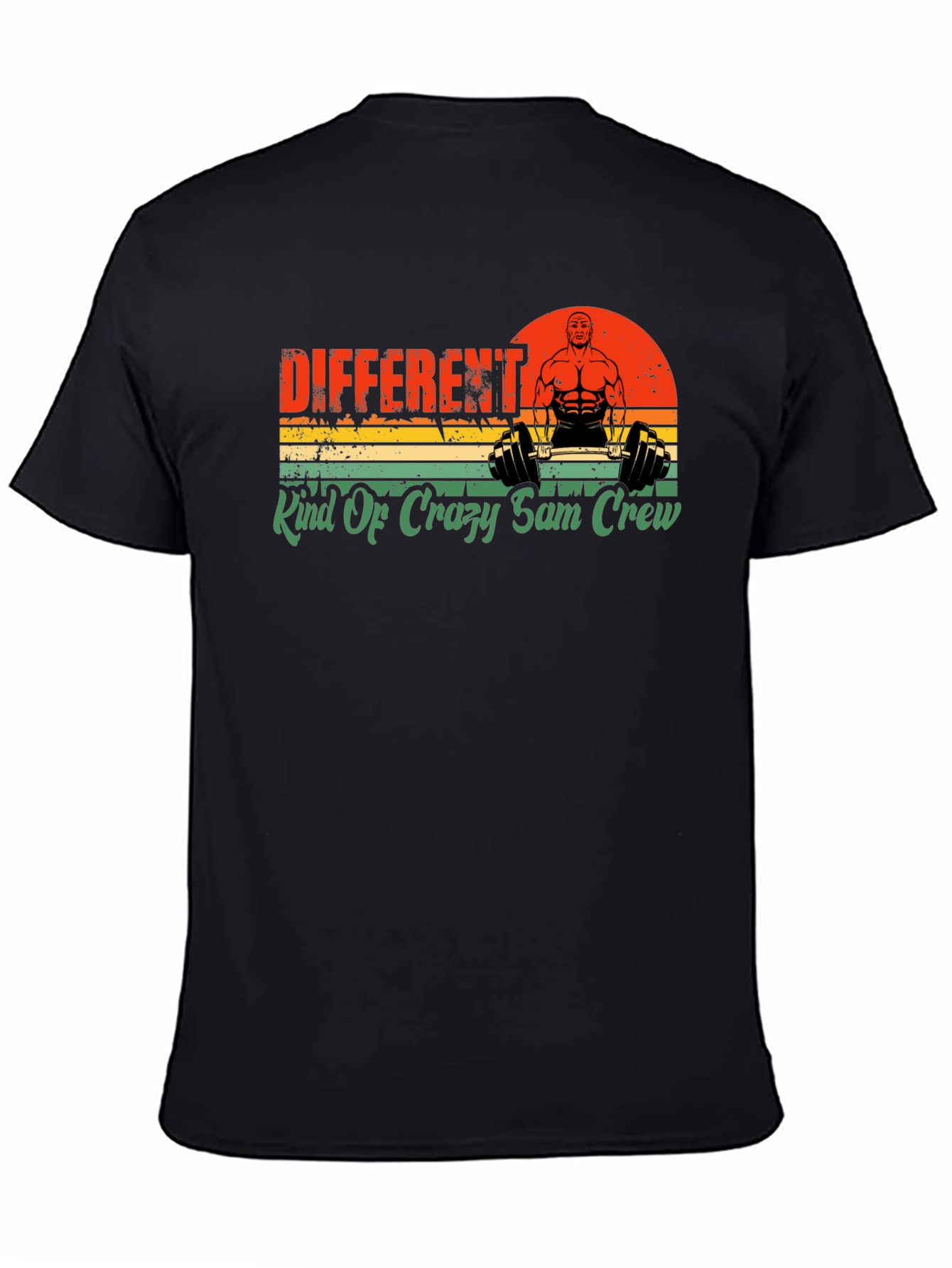 Black Different Kind Of Crazy Sam Crew T-Shirt view 4