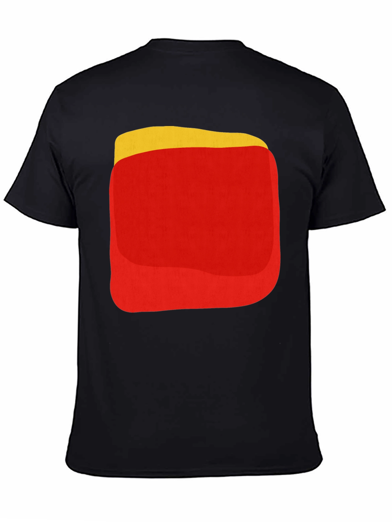 Black Retro Food Graphic Tee - Black Cotton Blend view 4