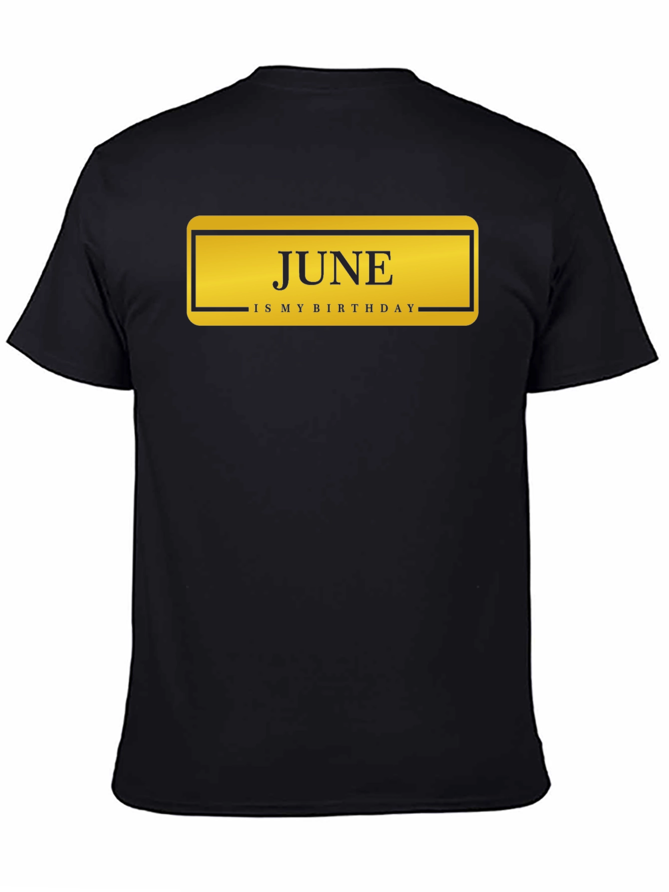 Black June Birthday T-Shirt - Black Graphic Tee view 4