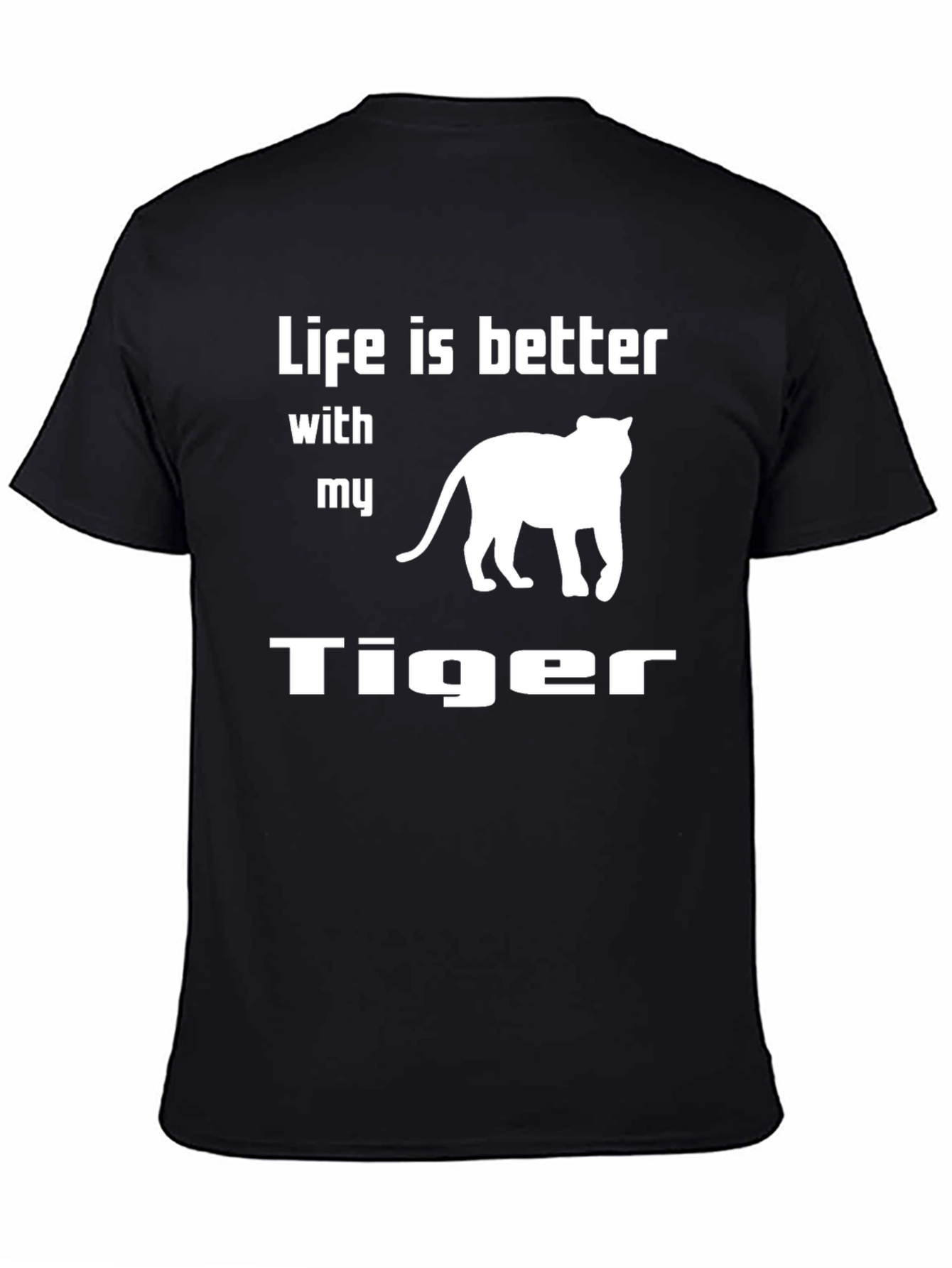 Black Life is Better With My Tiger Graphic Tee view 4
