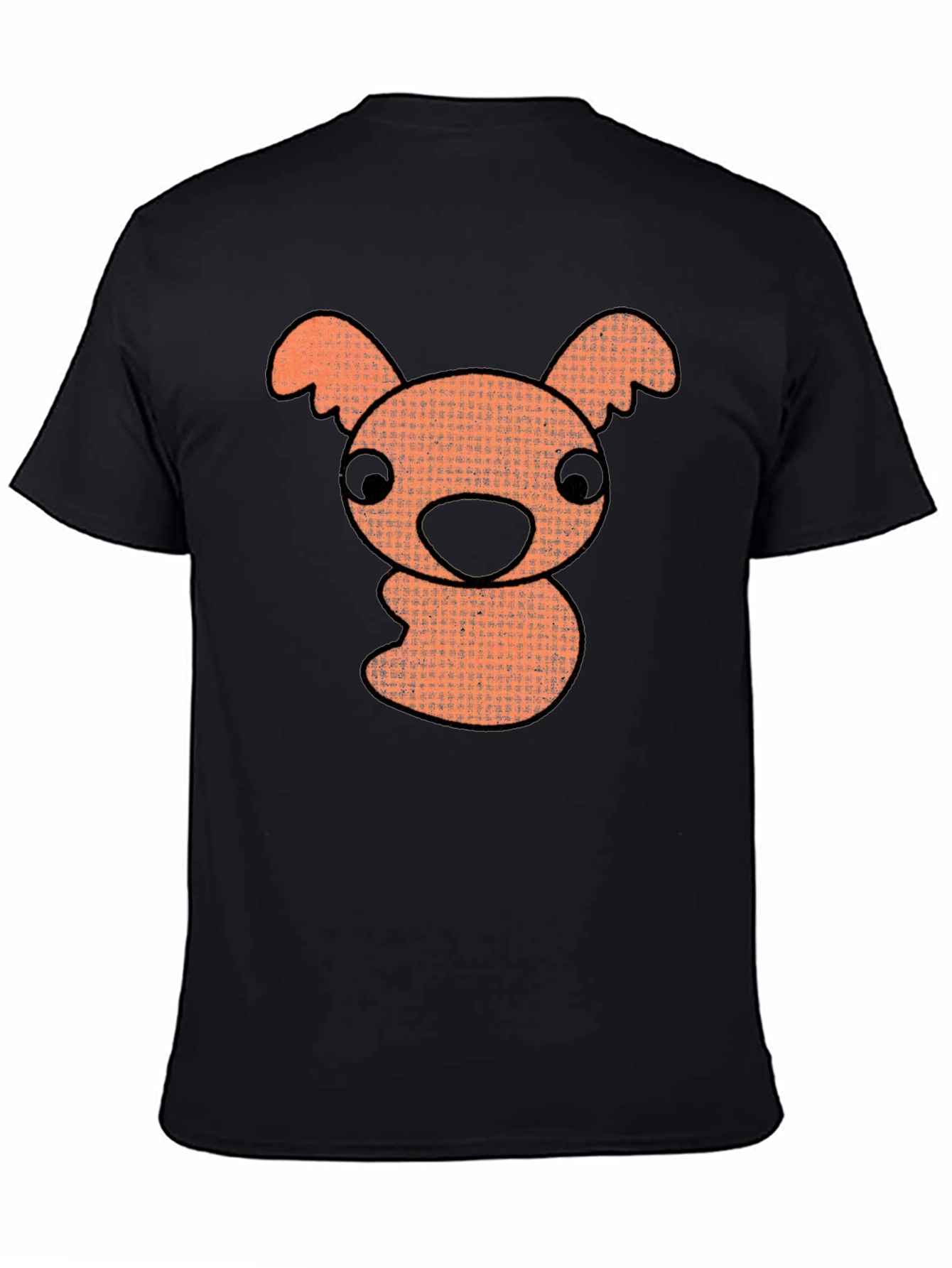Black Cartoon Koala Graphic T-Shirt - Black view 4