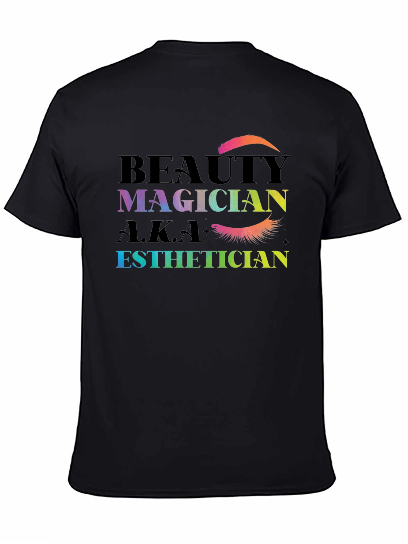 Black Beauty Magician Esthetician T-Shirt view 4