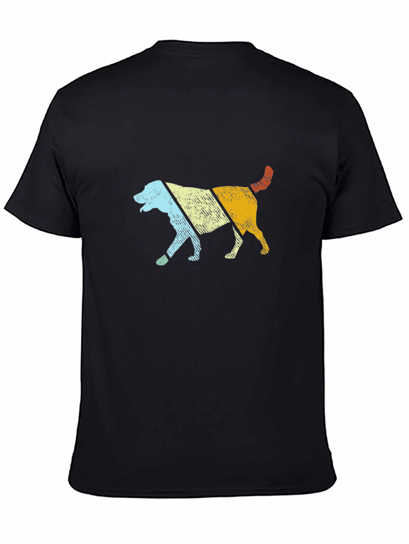 Black Retro Dog Graphic Tee - Cool Dog Lover Shirt view 4
