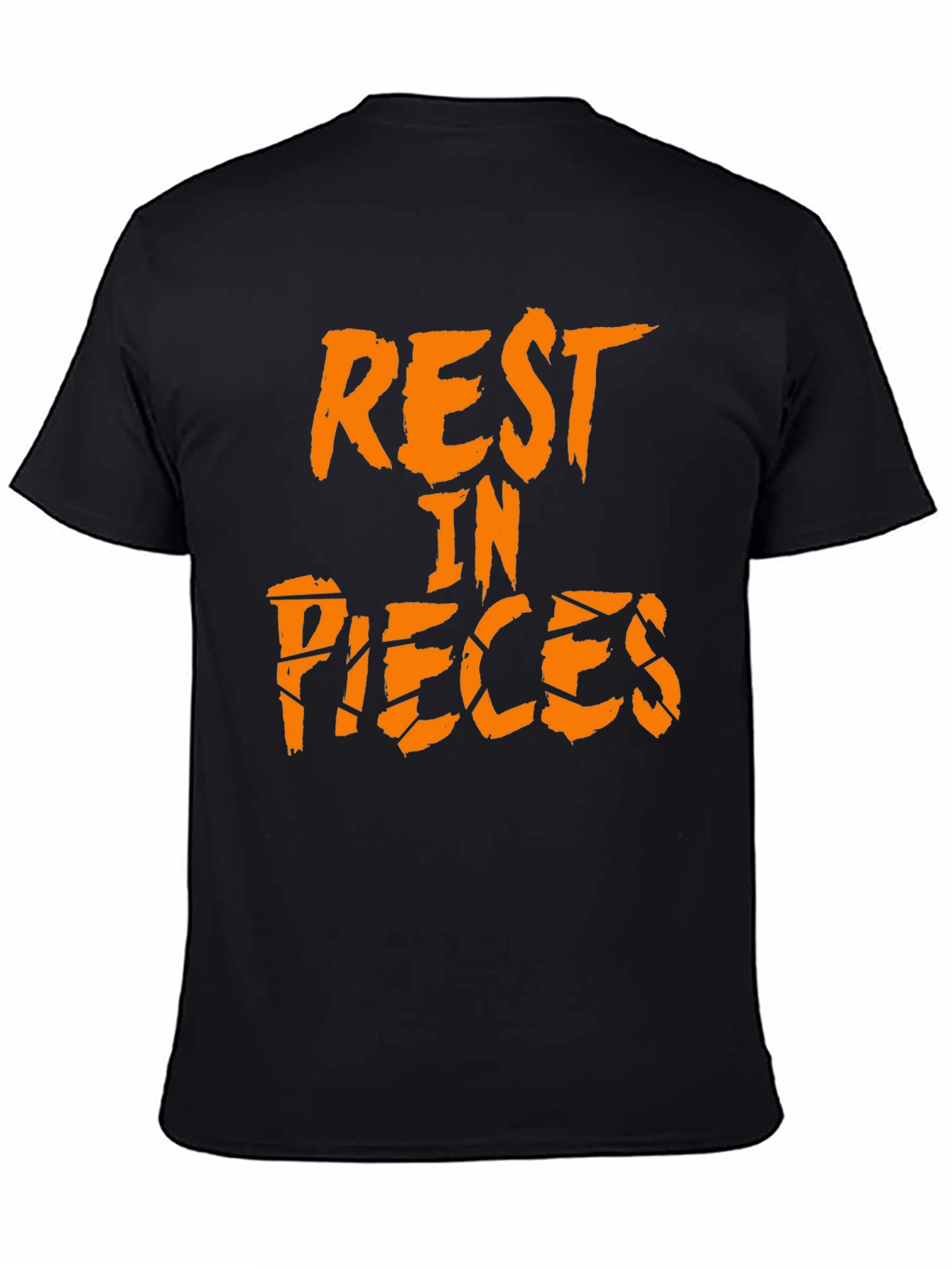 Black Rest in Pieces Black Graphic Tee view 4