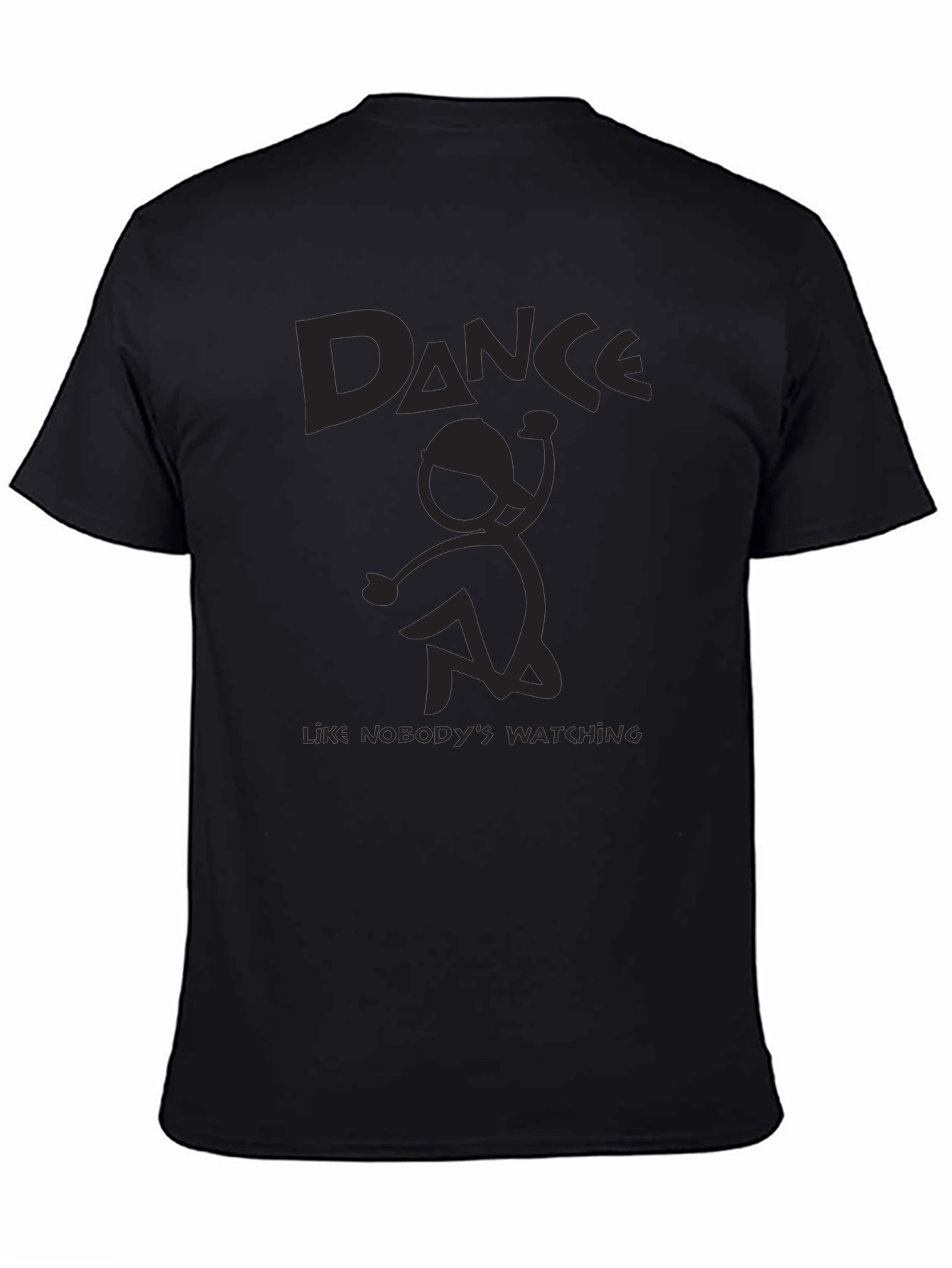 Black Dance Like Nobody's Watching Graphic Tee view 4