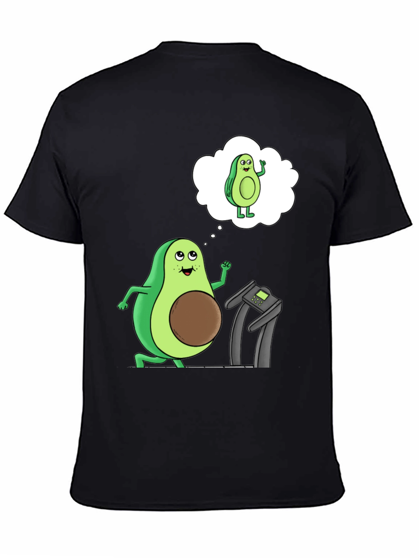 Black Avocado Gym Humor T-Shirt view 4