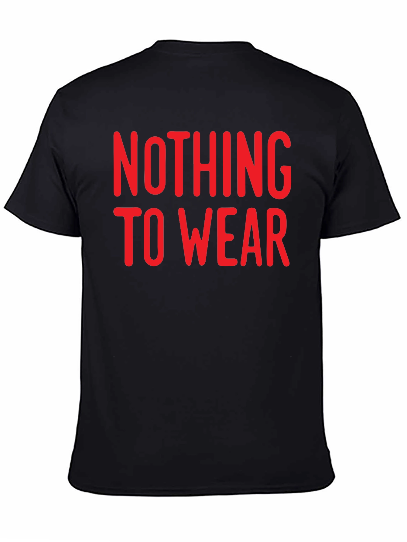 Black Nothing to Wear Graphic Tee - Black view 4