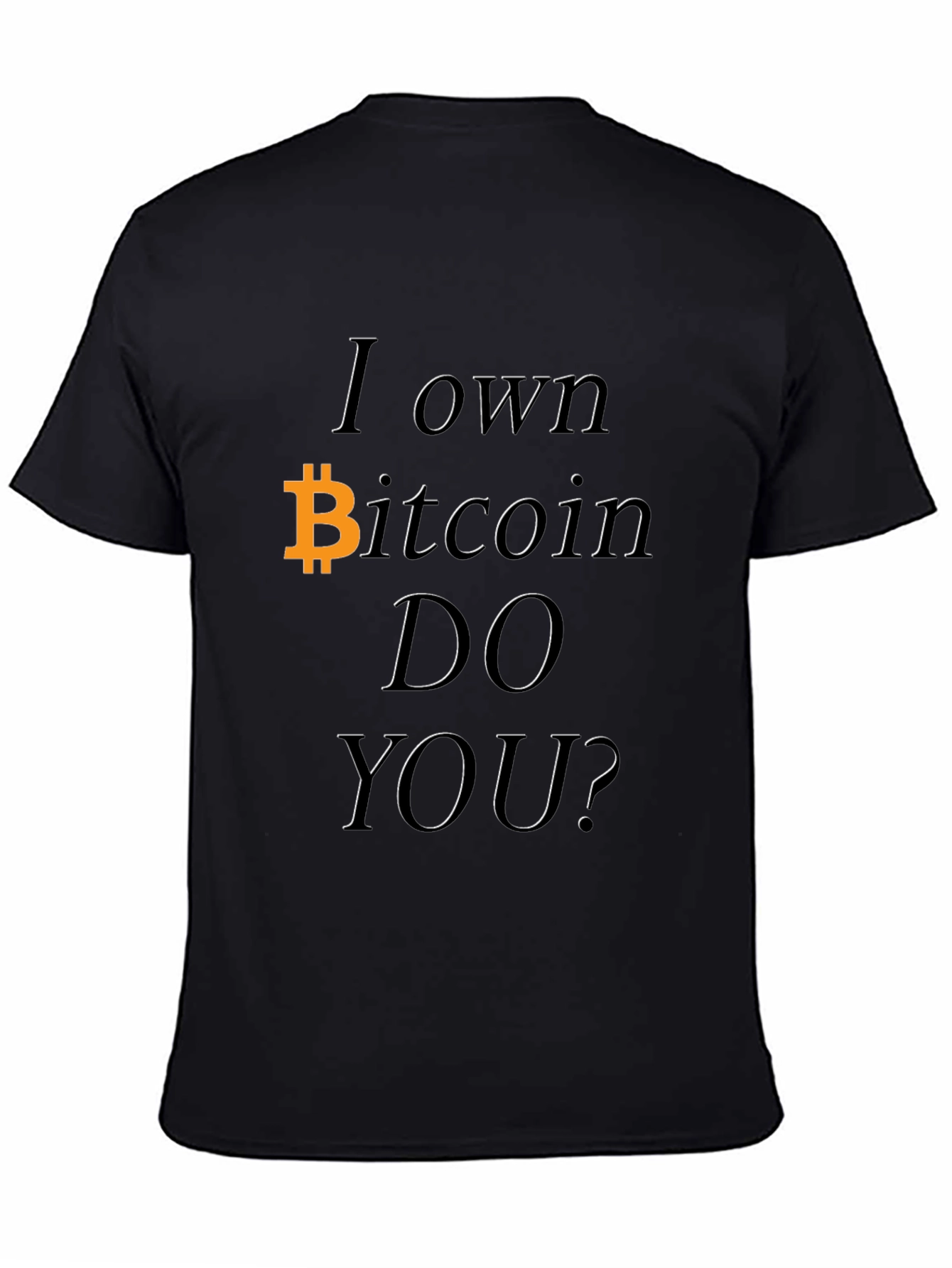 Black Bitcoin Owner Black Graphic Tee Shirt view 4