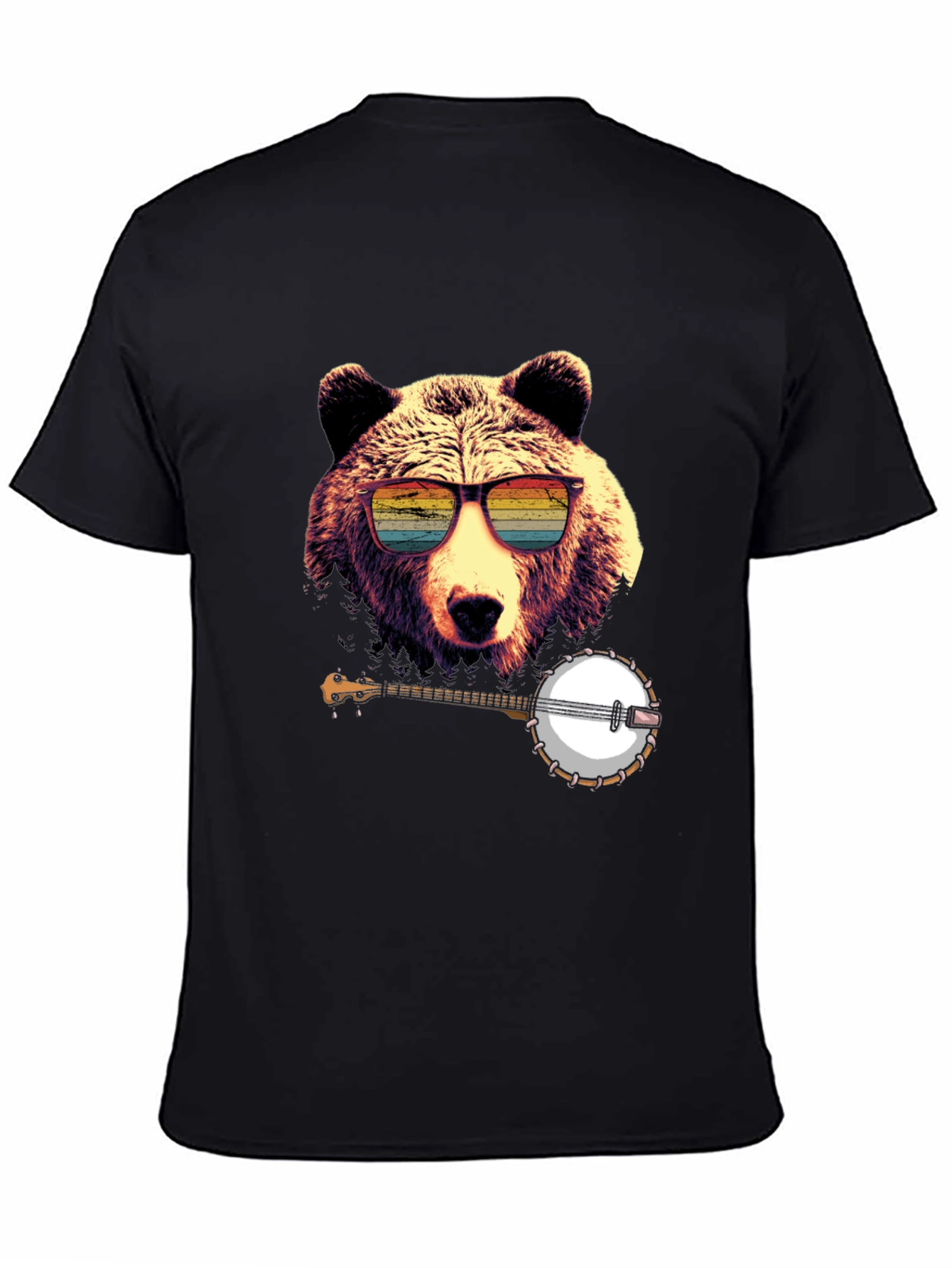 Bear with Banjo Graphic Tee - 4