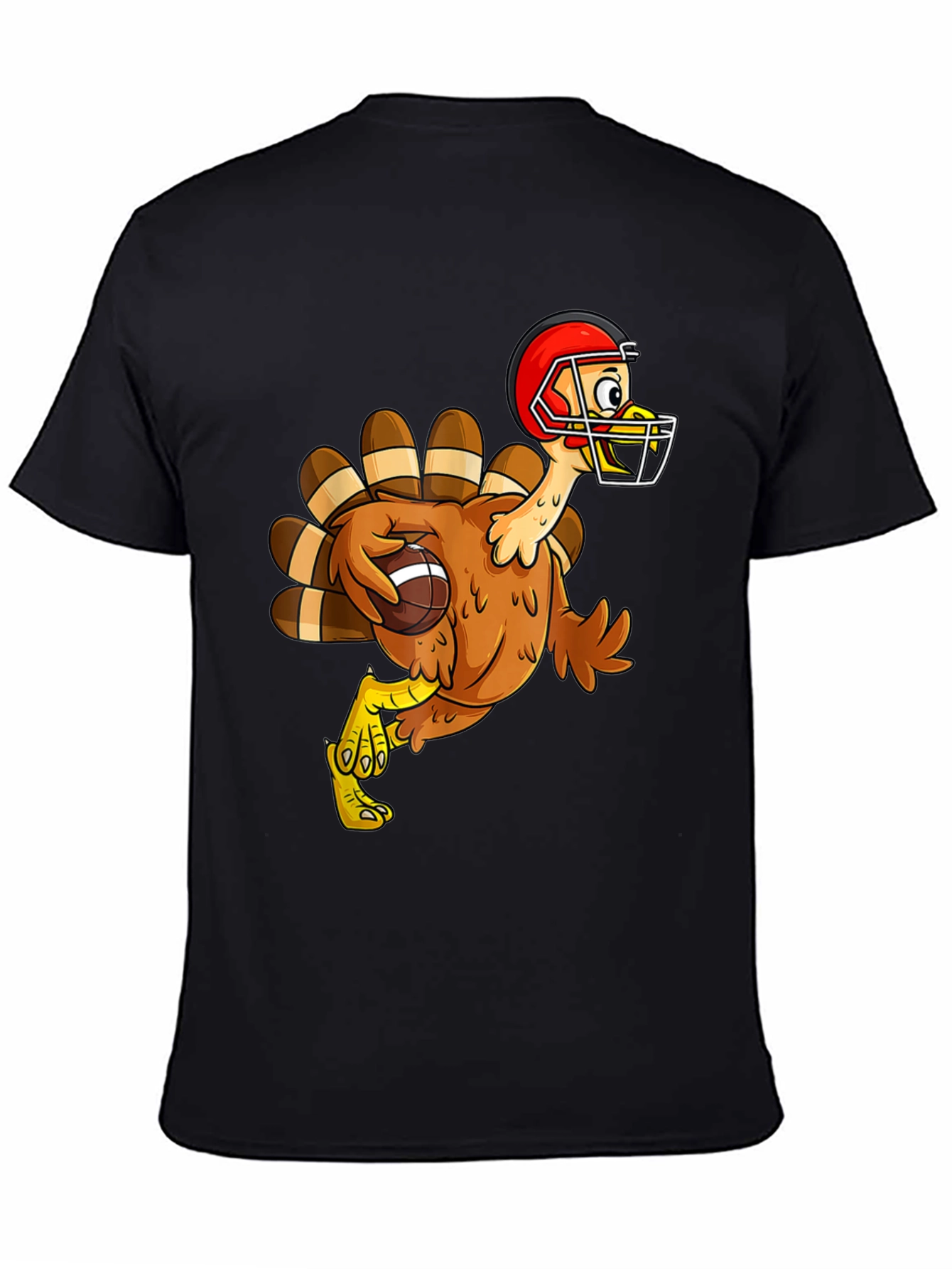 Black Turkey Football T-Shirt view 4