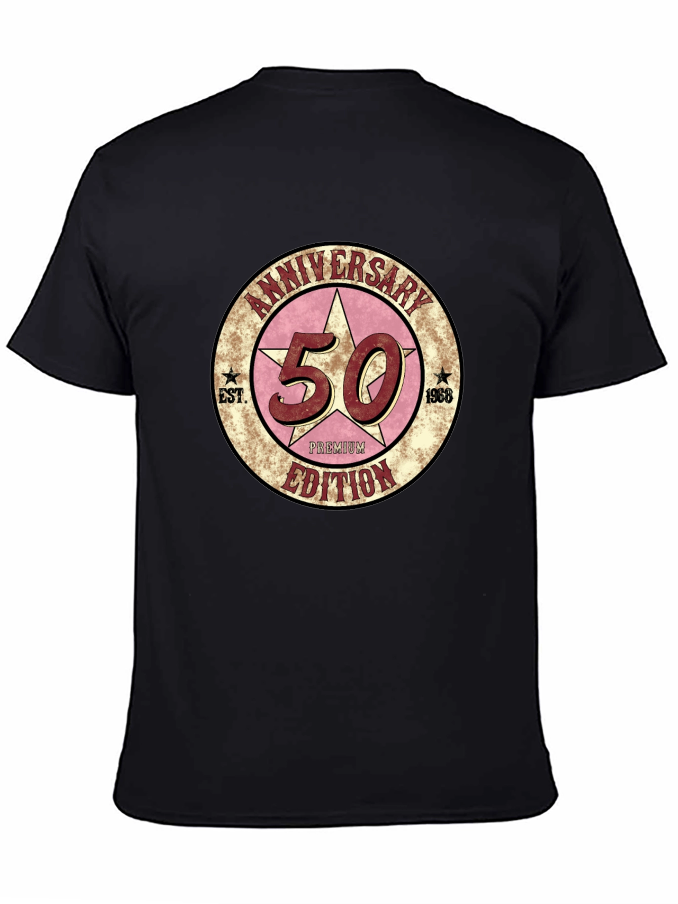 Black 50th Anniversary Premium Edition Black T-Shirt view 4