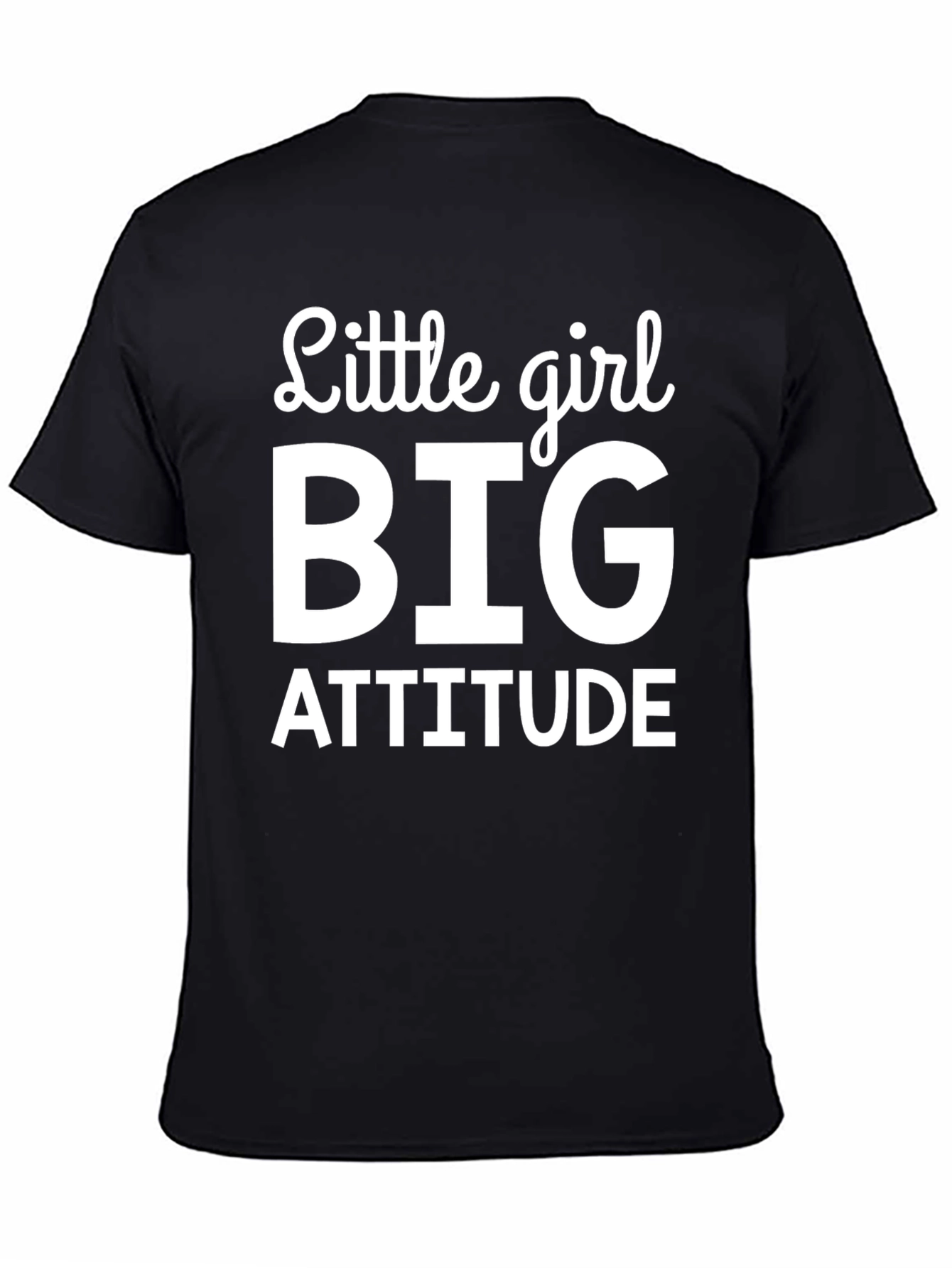 Black Little Girl Big Attitude T-Shirt - Adult Unisex view 4