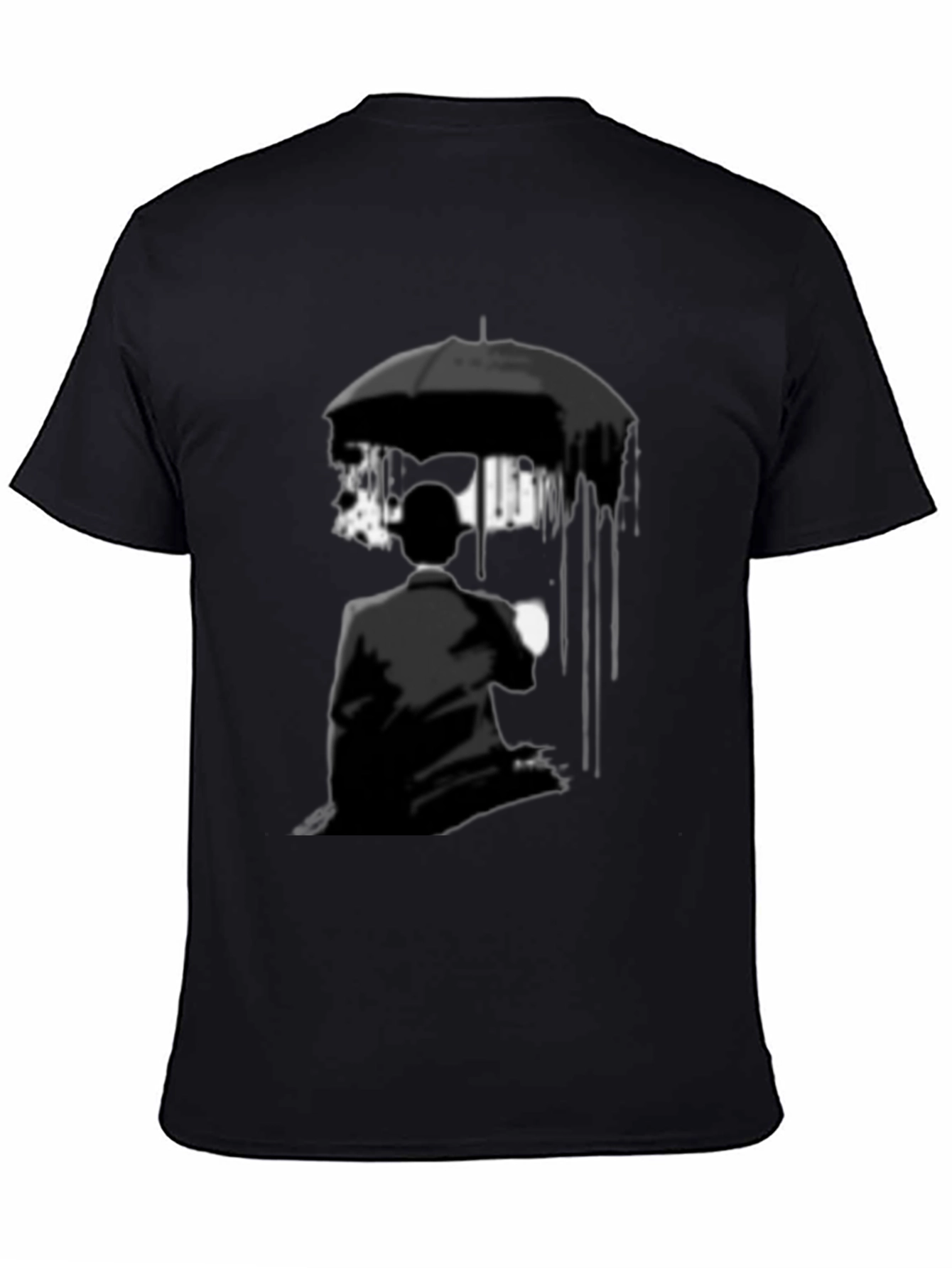 Black Umbrella Academy Style Graphic Tee - Black view 4