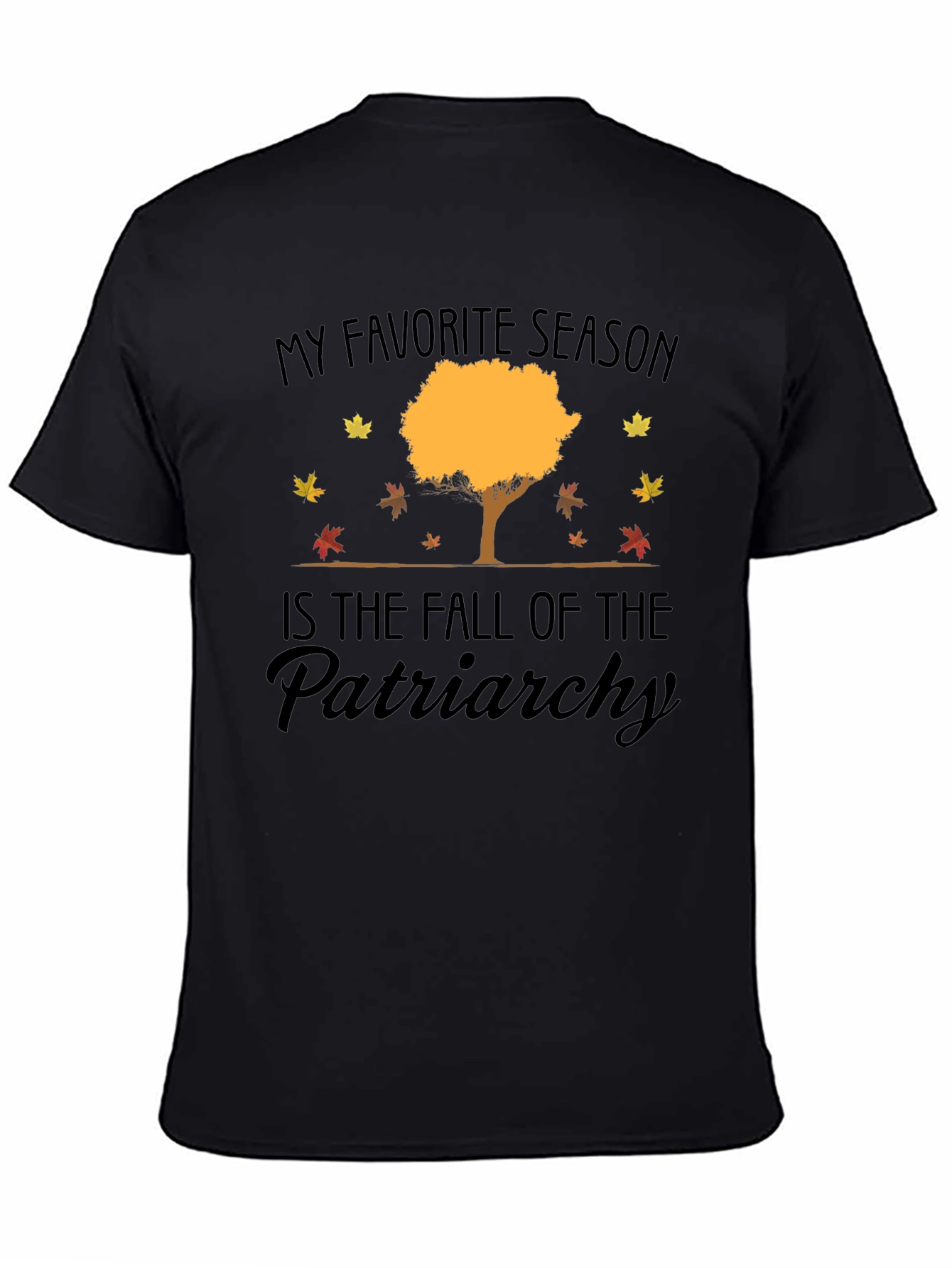 Black Fall of the Patriarchy Tee view 4