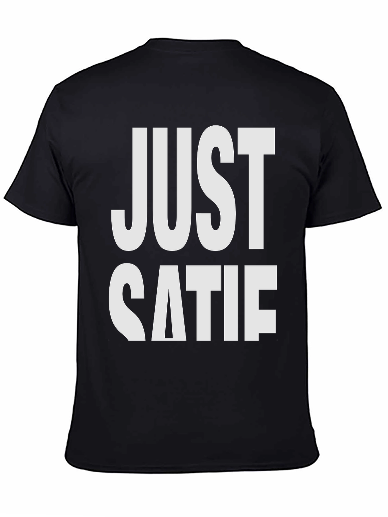 Black Just Katie Funny Novelty T-Shirt view 4