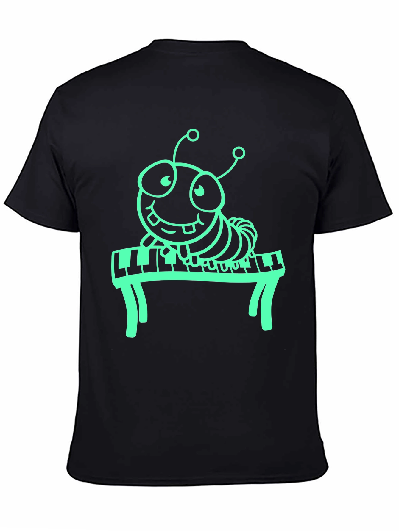 Black Piano Bug Black Tee view 4