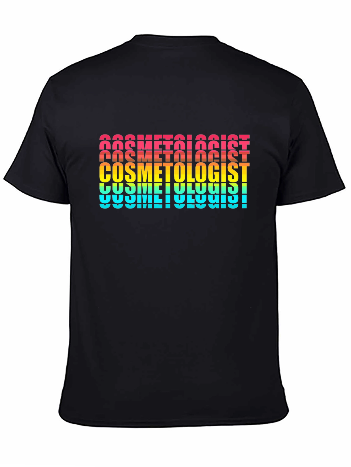 Black Cosmetologist Pride T-Shirt view 4