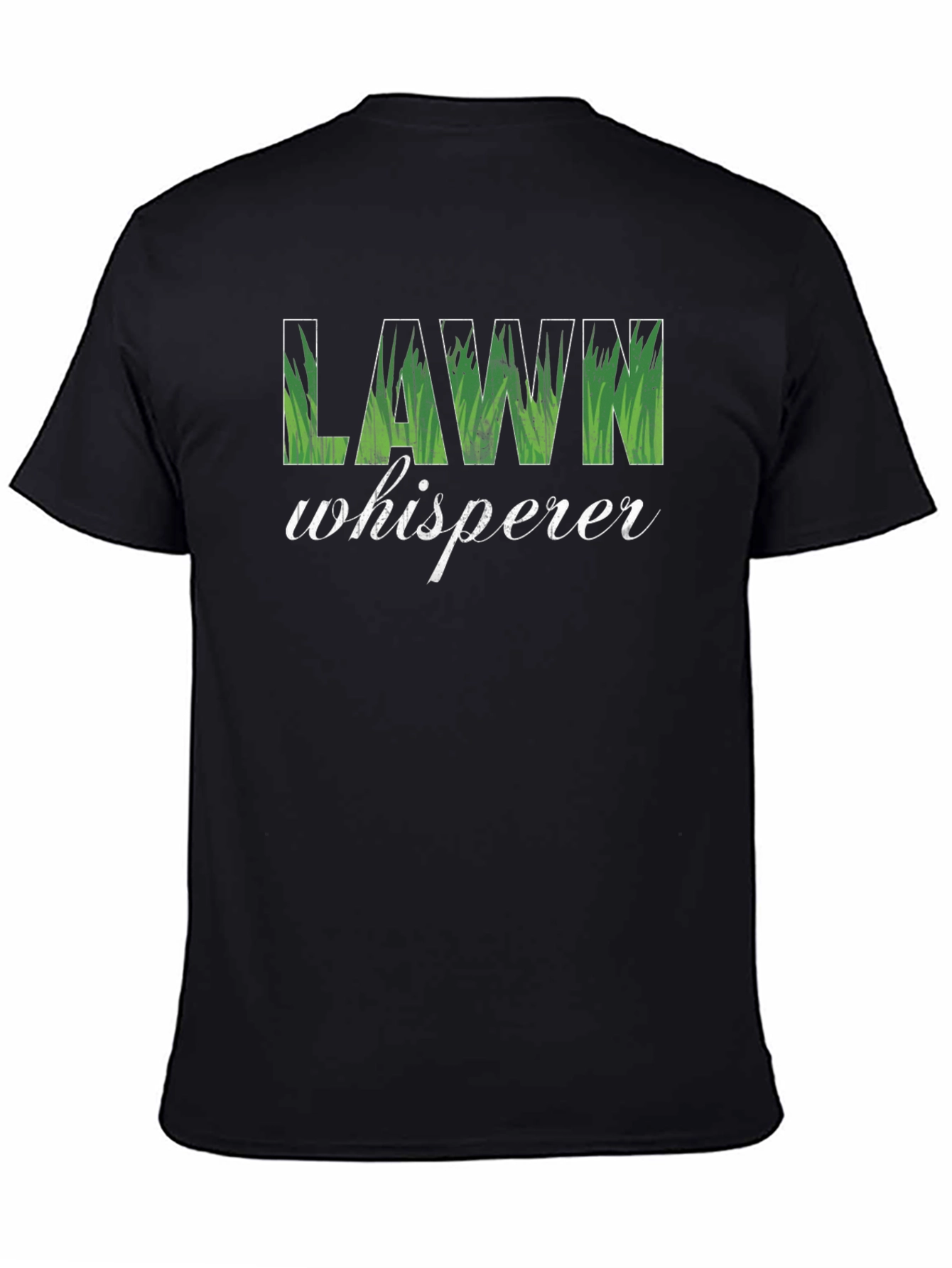 Black Lawn Whisperer Graphic Tee - Black Cotton T-Shirt view 4