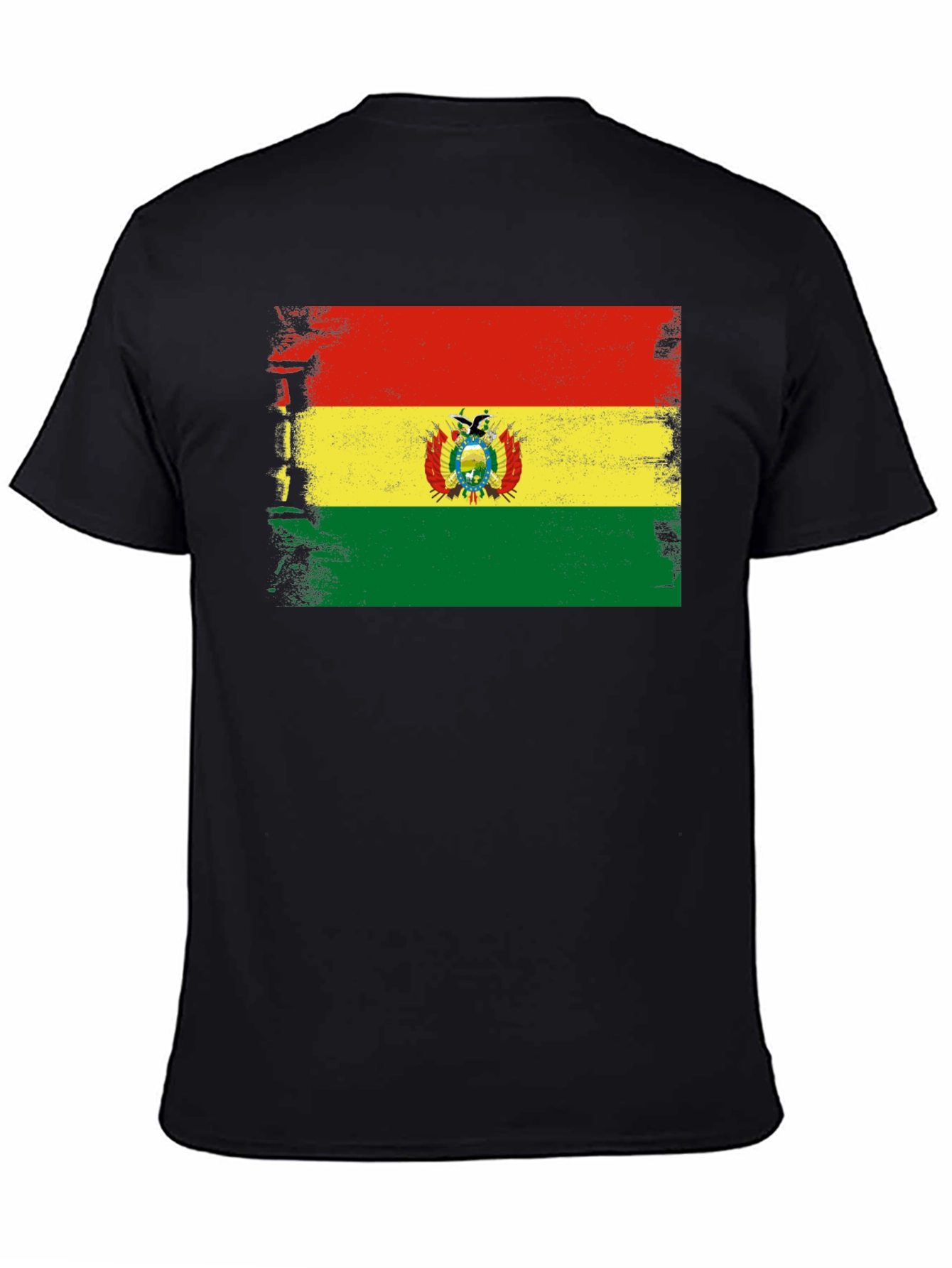 Bolivia Flag T-Shirt - Distressed Bolivian Pride Tee - 4