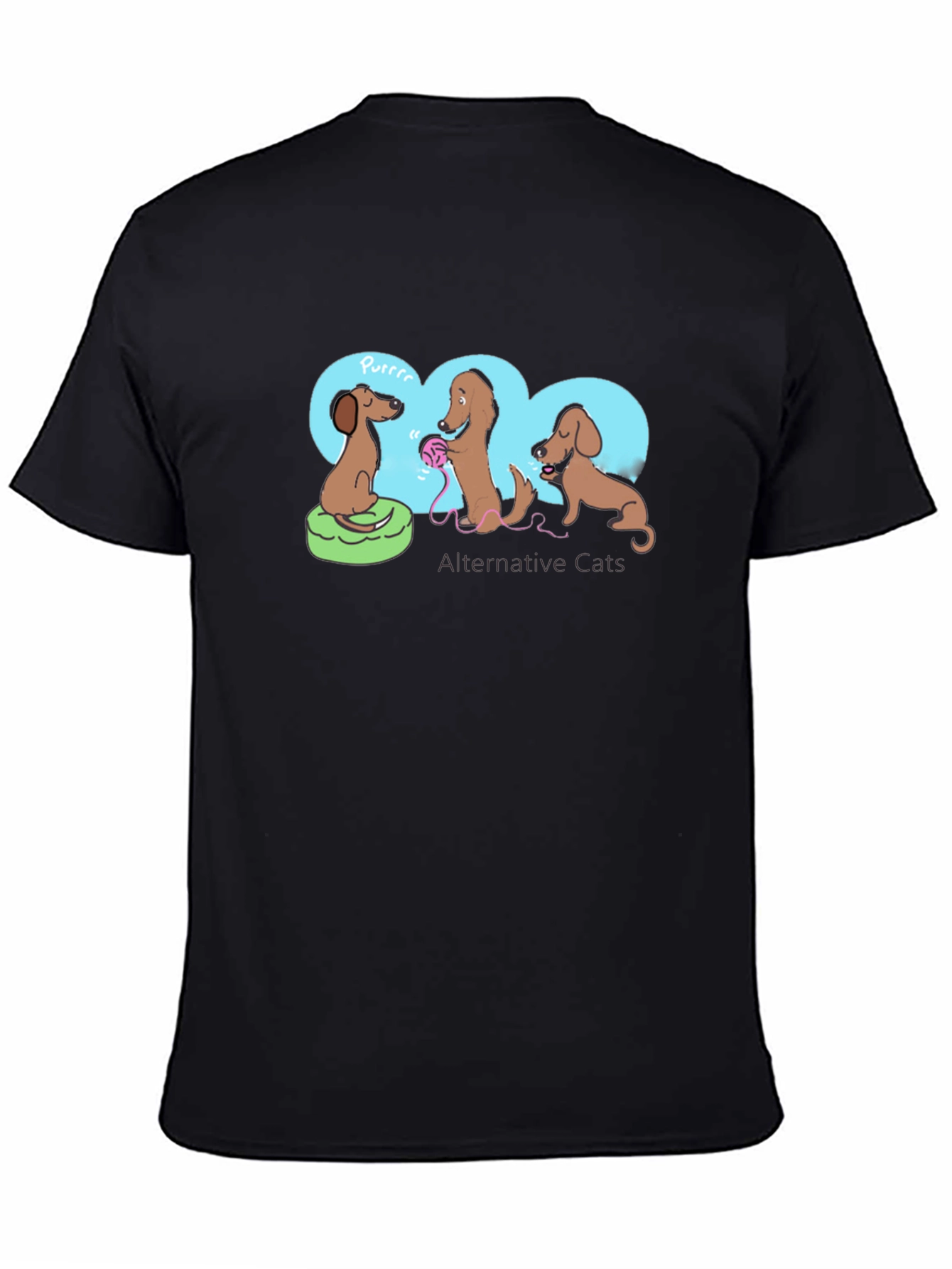 Black Dachshund 'Alternative Cats' Graphic Tee view 4