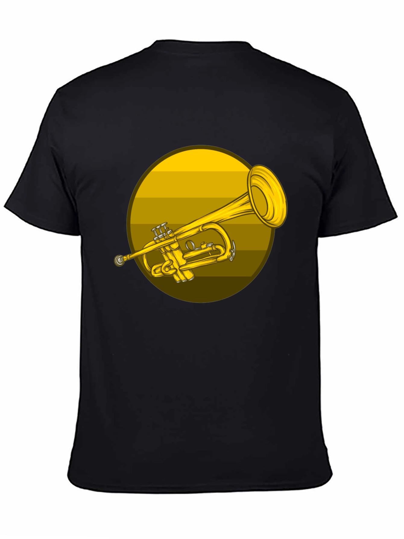 Black Trumpet Graphic T-Shirt - Music Lover Tee view 4