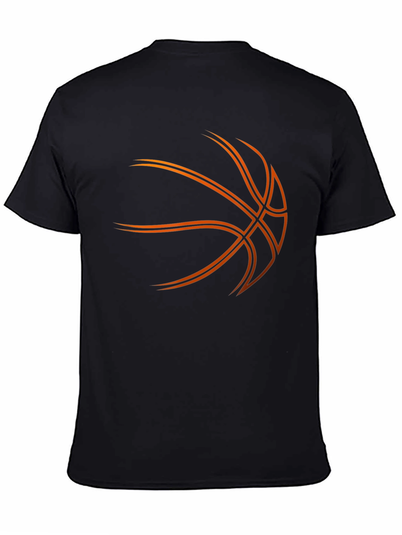 Black Basketball Graphic Tee - Black view 4