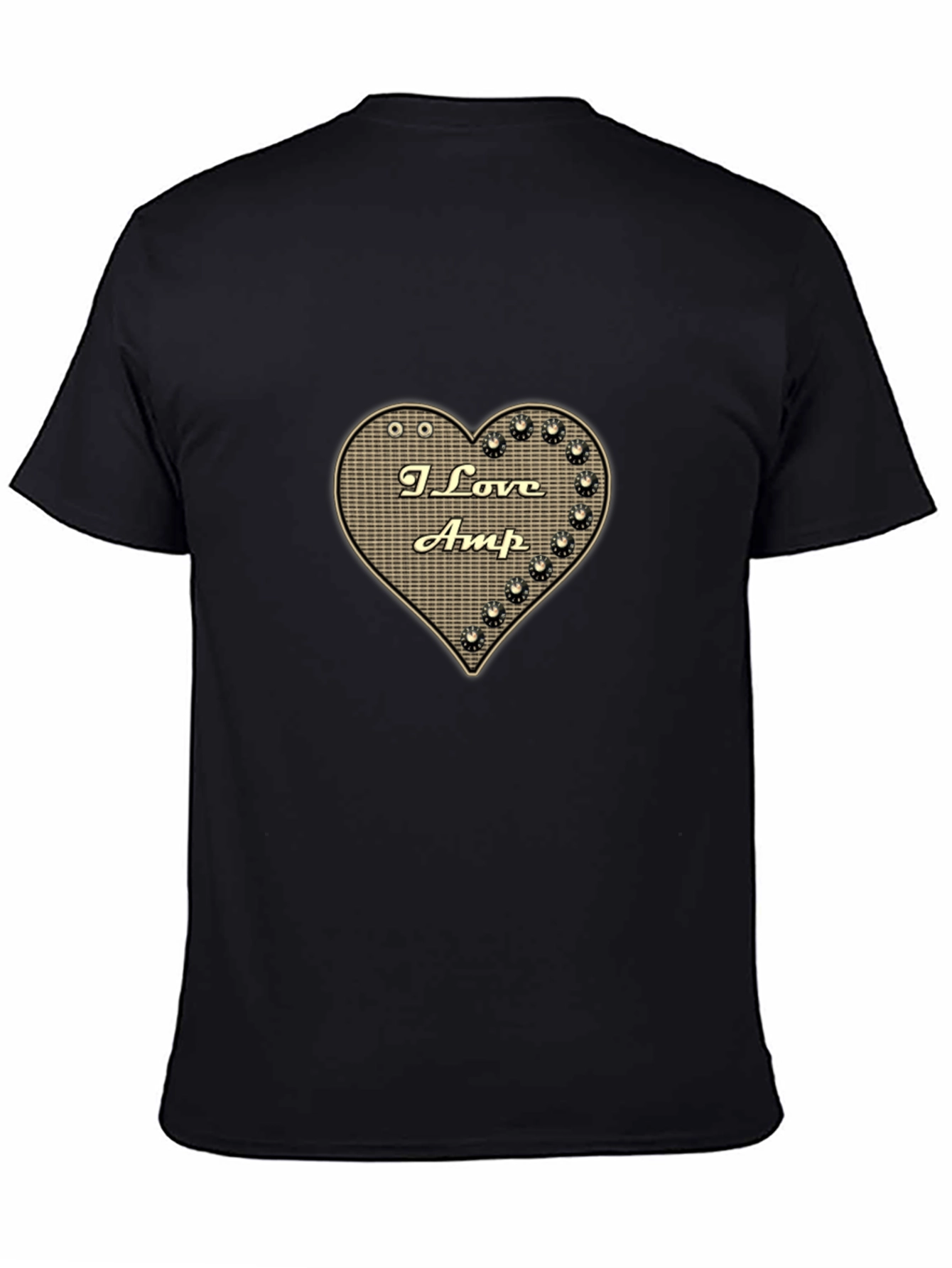 Black I Love Amp Heart Graphic T-Shirt view 4