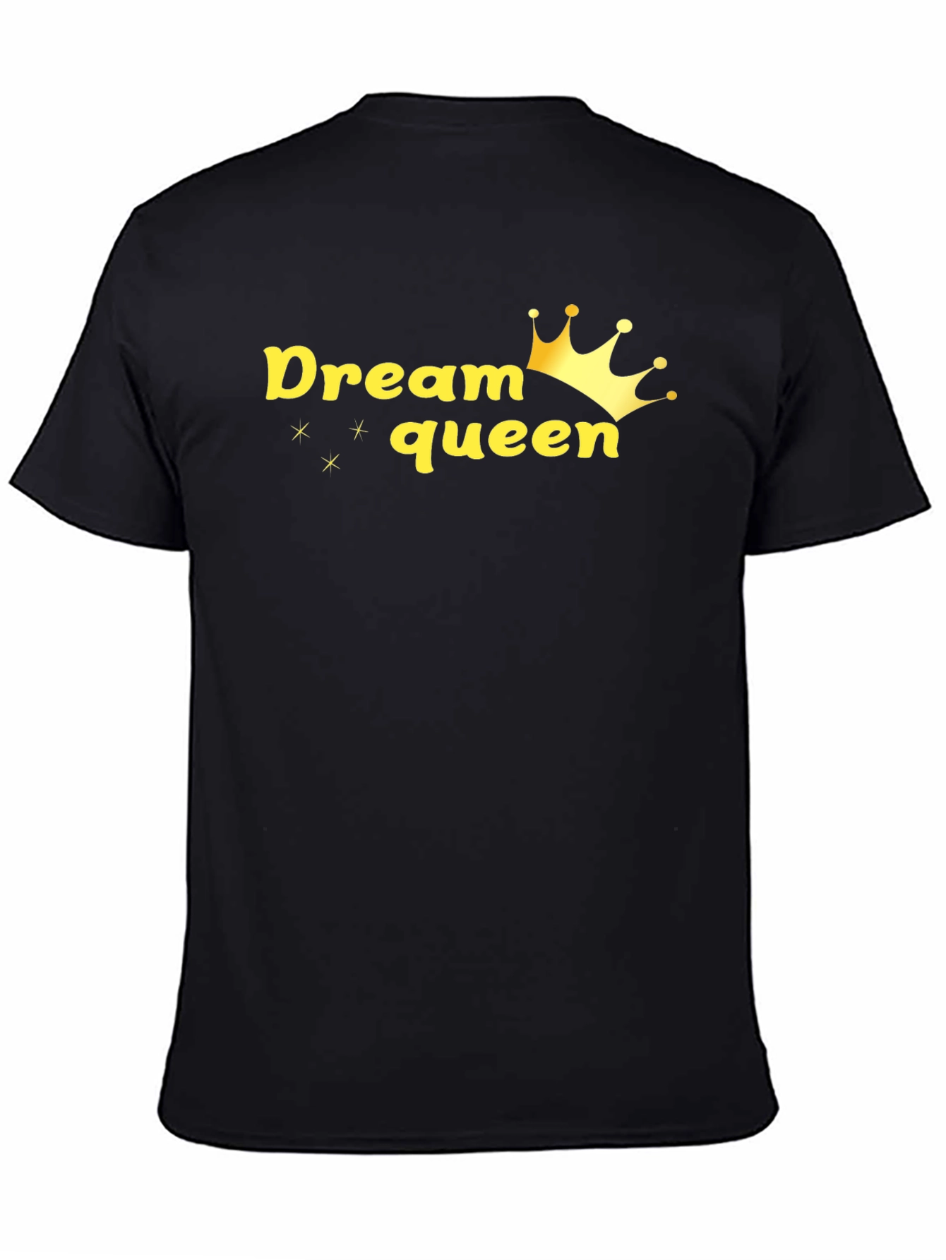 Black Dream Queen Graphic Black T-Shirt view 4