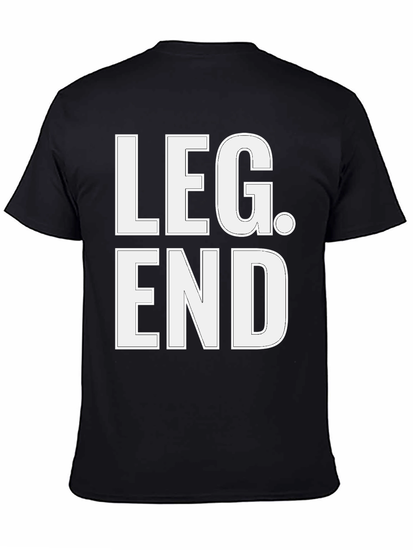 Black Legend Graphic Tee - Bold Statement Shirt view 4