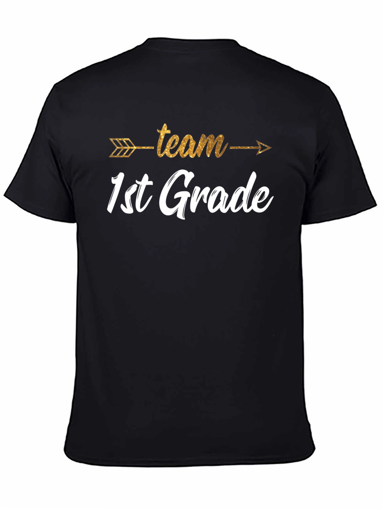 Black Team 1st Grade T-Shirt view 4