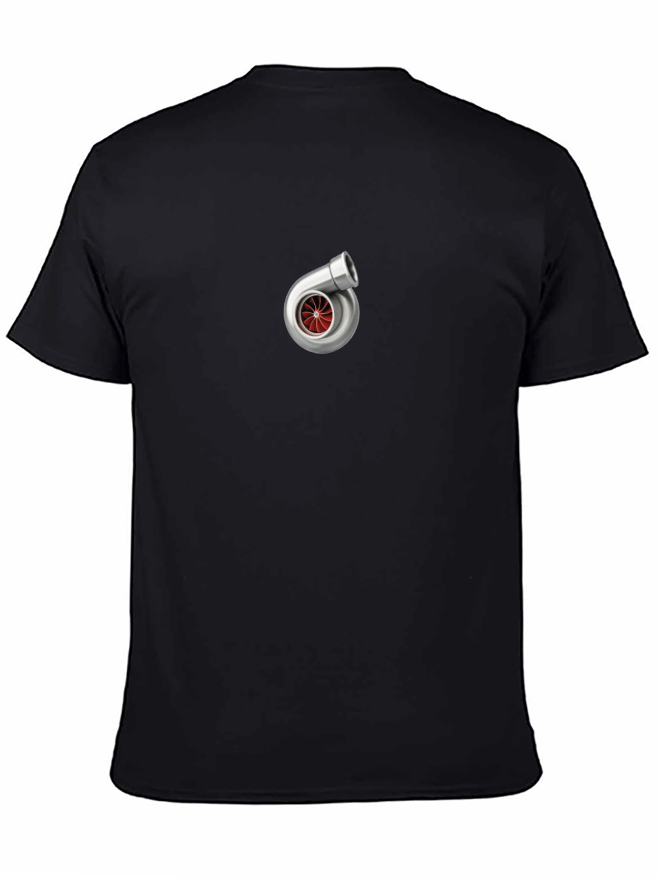 Black Turbo T-Shirt - Black Crew Neck Graphic Tee view 4