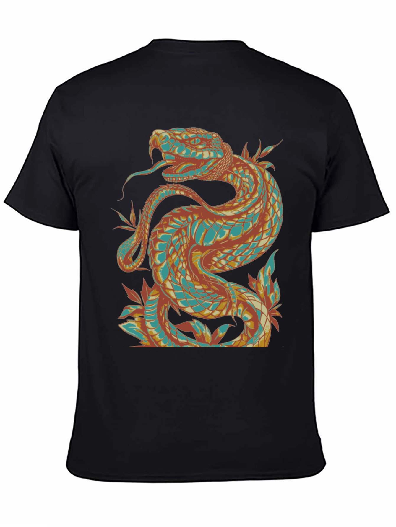 Black Snake Graphic Tee - Cool & Unique Design view 4