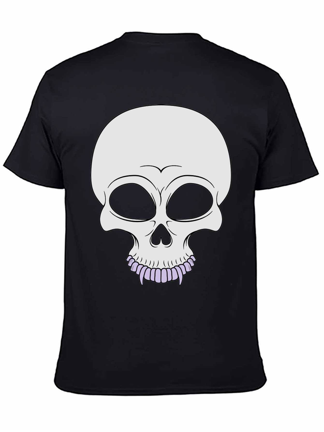 Black Skull Graphic Tee - Stylish Halloween Apparel view 4