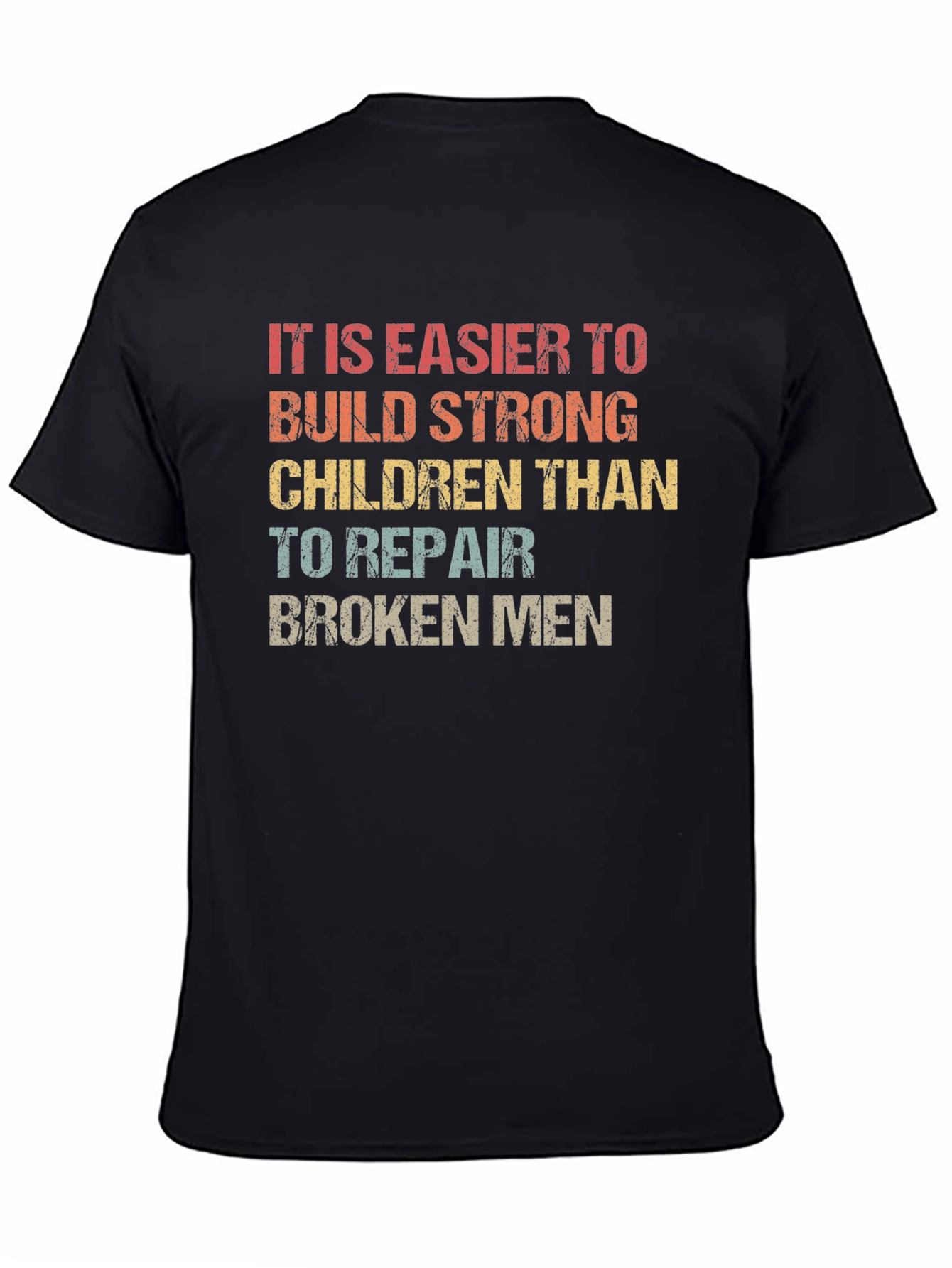 Black Build Strong Children Graphic Tee view 4
